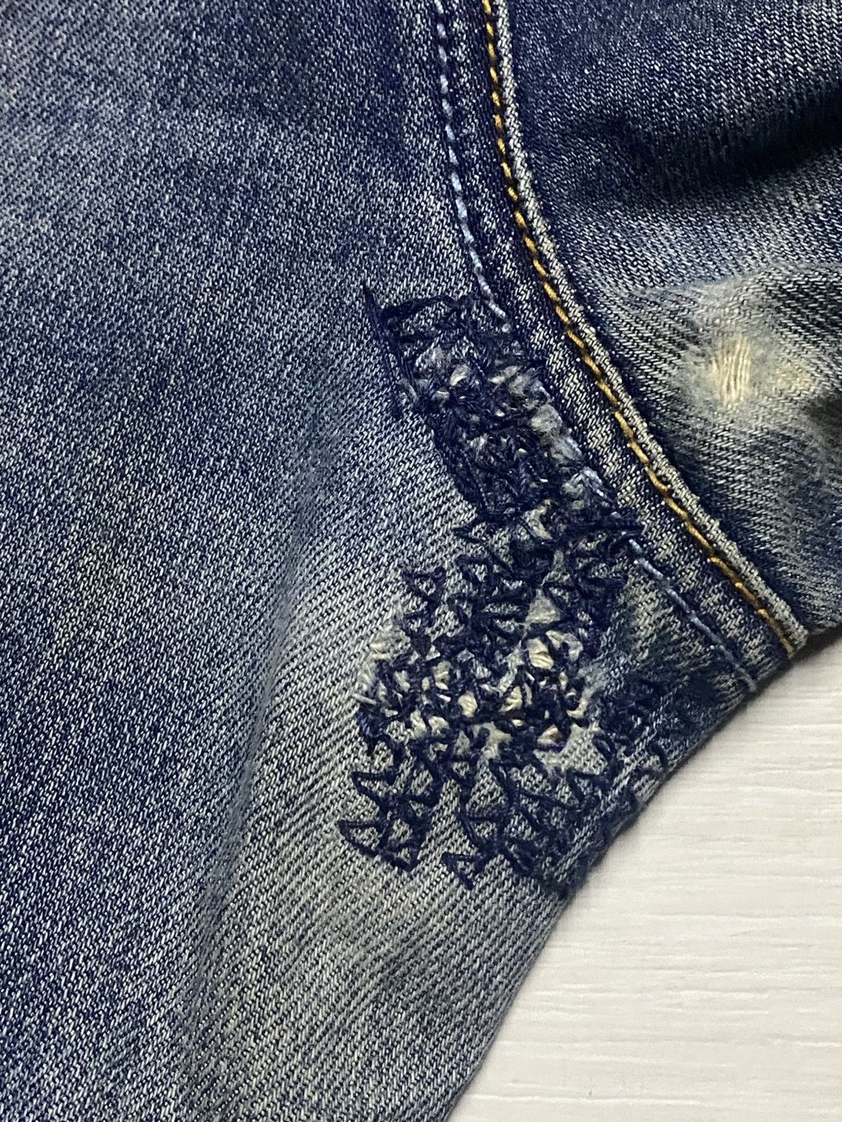 Other Vintage japanese Brand BSO Faded Wash Bootcut Flare Jeans Size US 28 / EU 44 - 11 Thumbnail