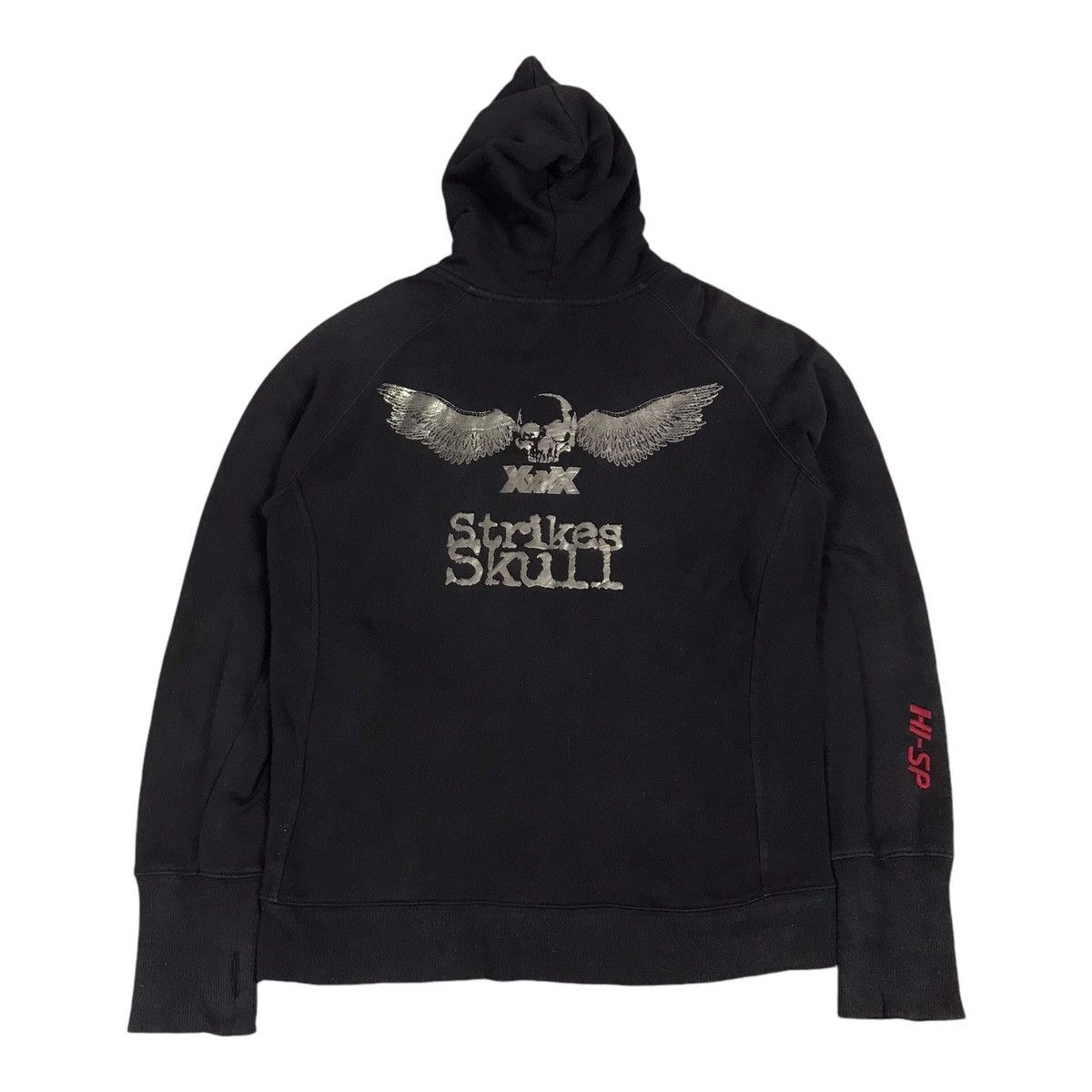 JAPAN STRIKES SKULL XXXX BLACK FULL ZIPPER HOODIES