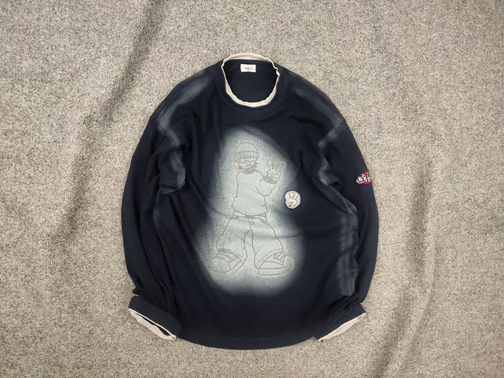 Vintage Vintage Y2K Grass Hither Long sleeve Sweatshirt Rap HipHop Size US S / EU 44-46 / 1 - 1 Thumbnail
