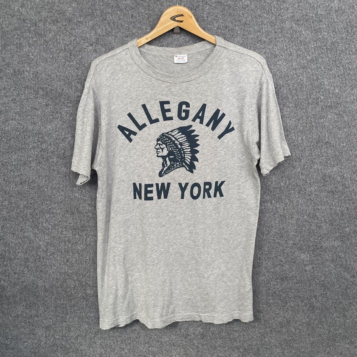 Champion × Vintage Vintage Champion Allegany New York Apache Native T Shirt Size US M / EU 48-50 / 2 - 1 Thumbnail