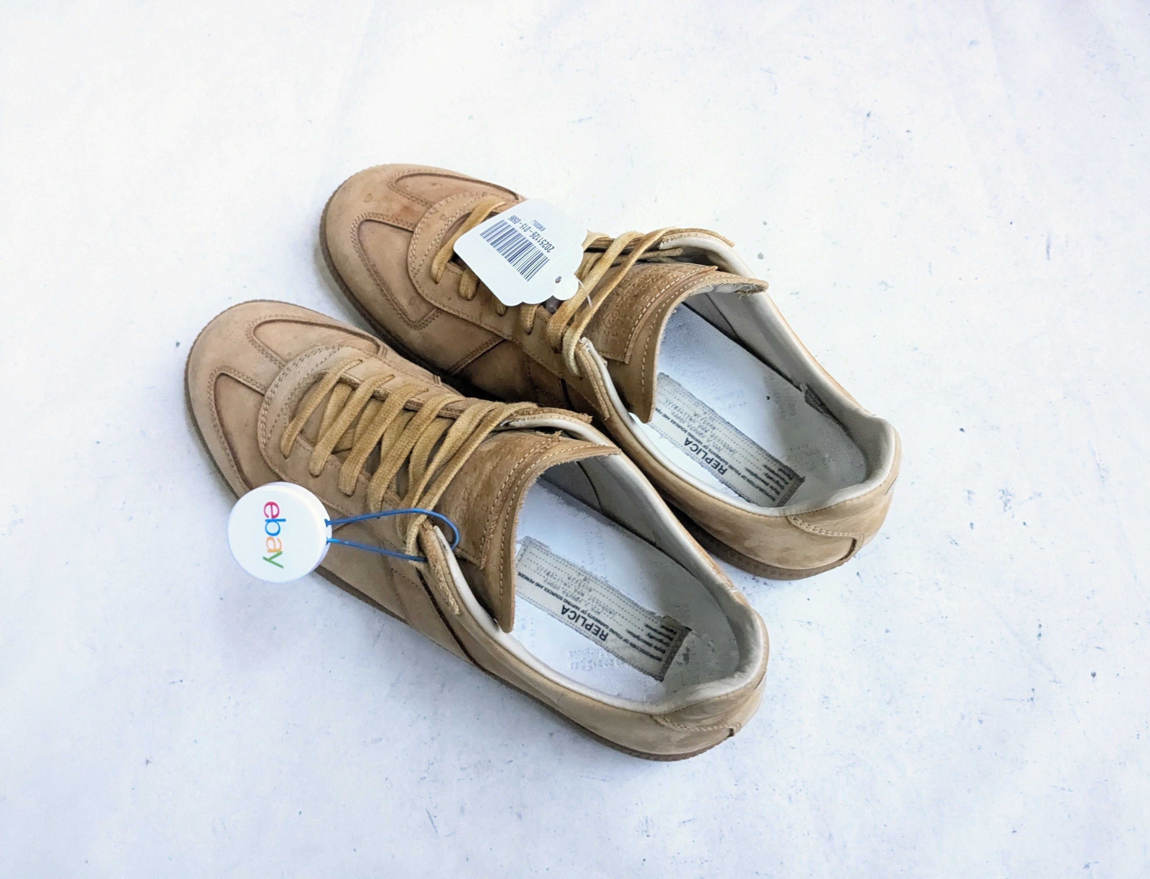 Maison Margiela Maison Margiela GAT Replica Wheat 10 43 Low Tops Size US 10 / EU 43 - 10 Thumbnail