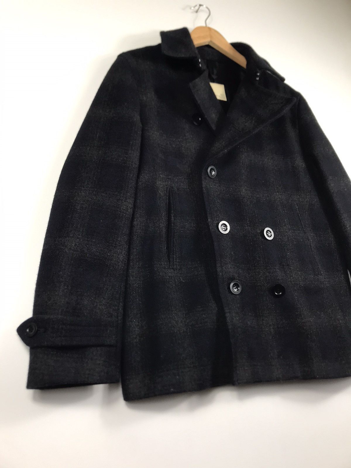 Edifice Japan 🔥417 Edifice Wool Double Breast Peacoat Size US L / EU 52-54 / 3 - 2 Thumbnail