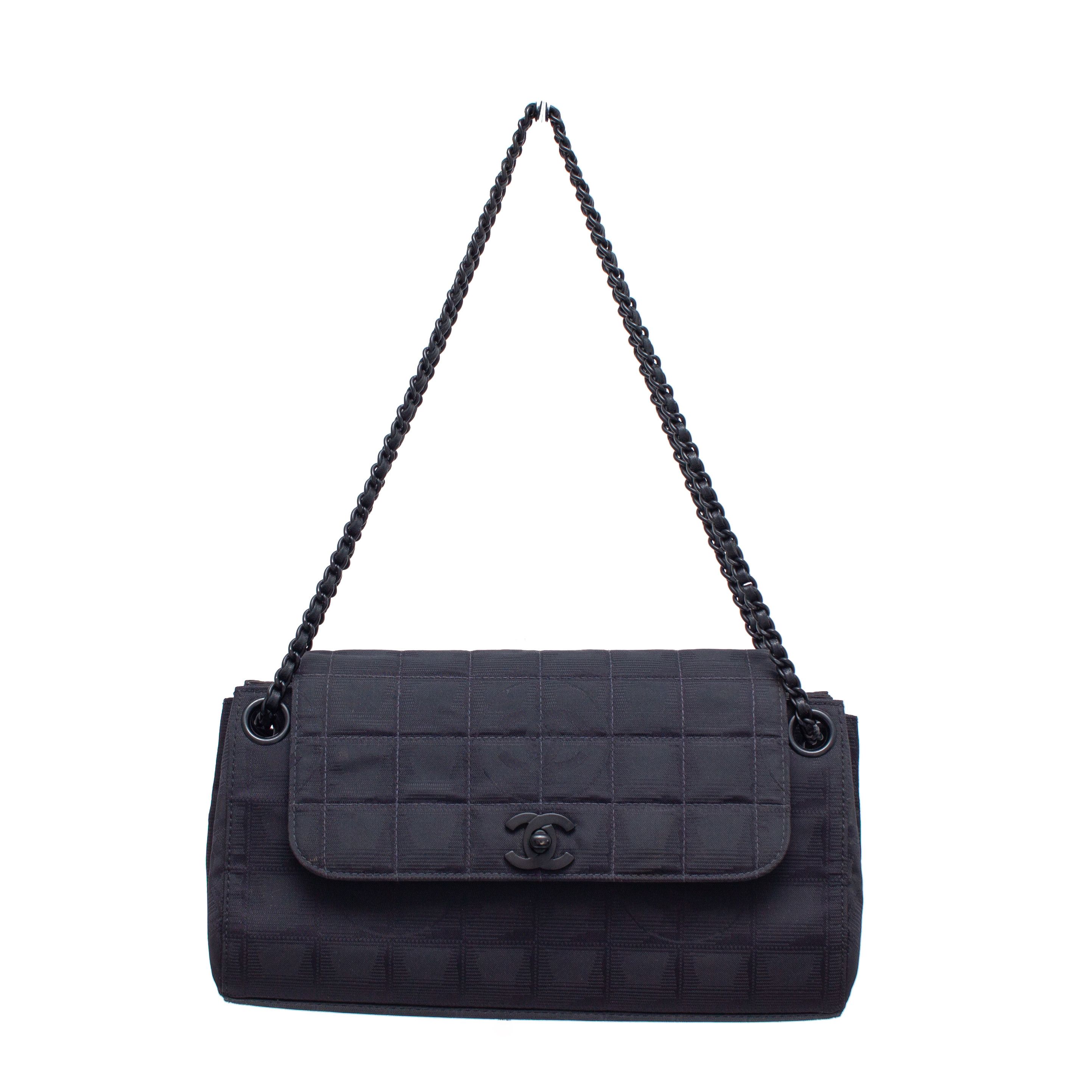 Chanel × Vintage 5k$ VTG Chanel Travel Ligne Accordion Flap Bag CC Monogram Size ONE SIZE - 1 Thumbnail