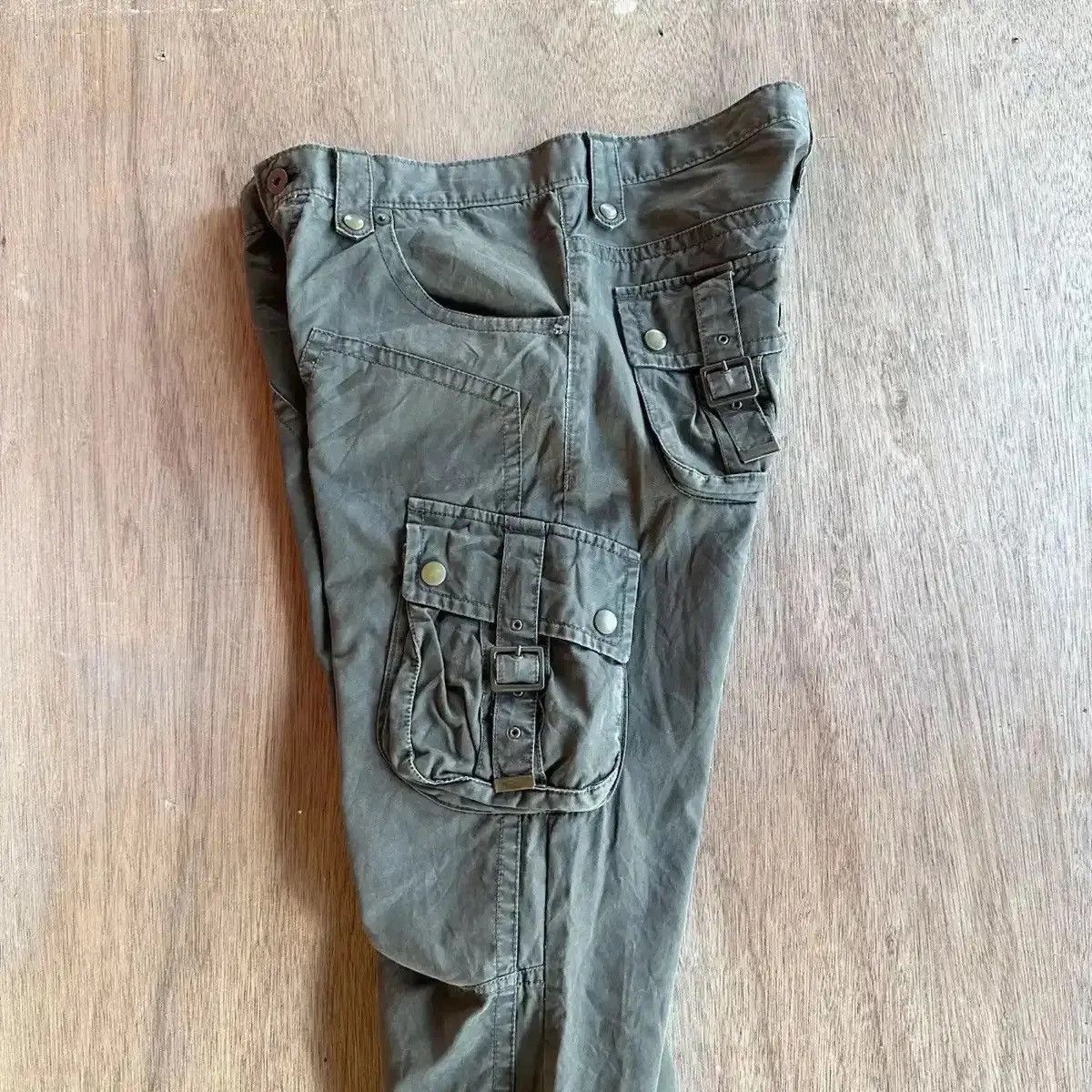 Selected Homme 💥FLARE/BOOTCUT💥MICHEL KLEIN VINTAGE DOUBLEKNEE CARGO PANTS Size US 32 / EU 48 - 10 Thumbnail