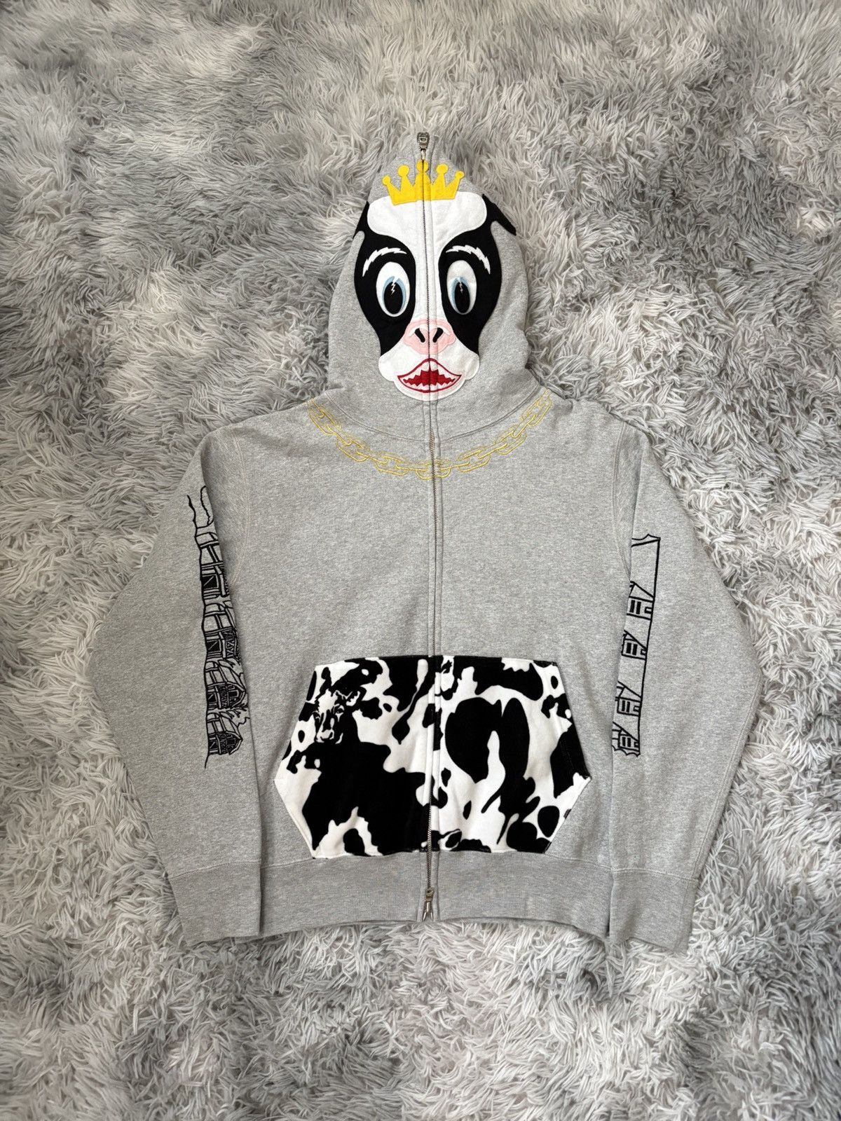 Bape Holstein Cow Full Zip Hoodie Size US S / EU 44-46 / 1 - 1 Thumbnail