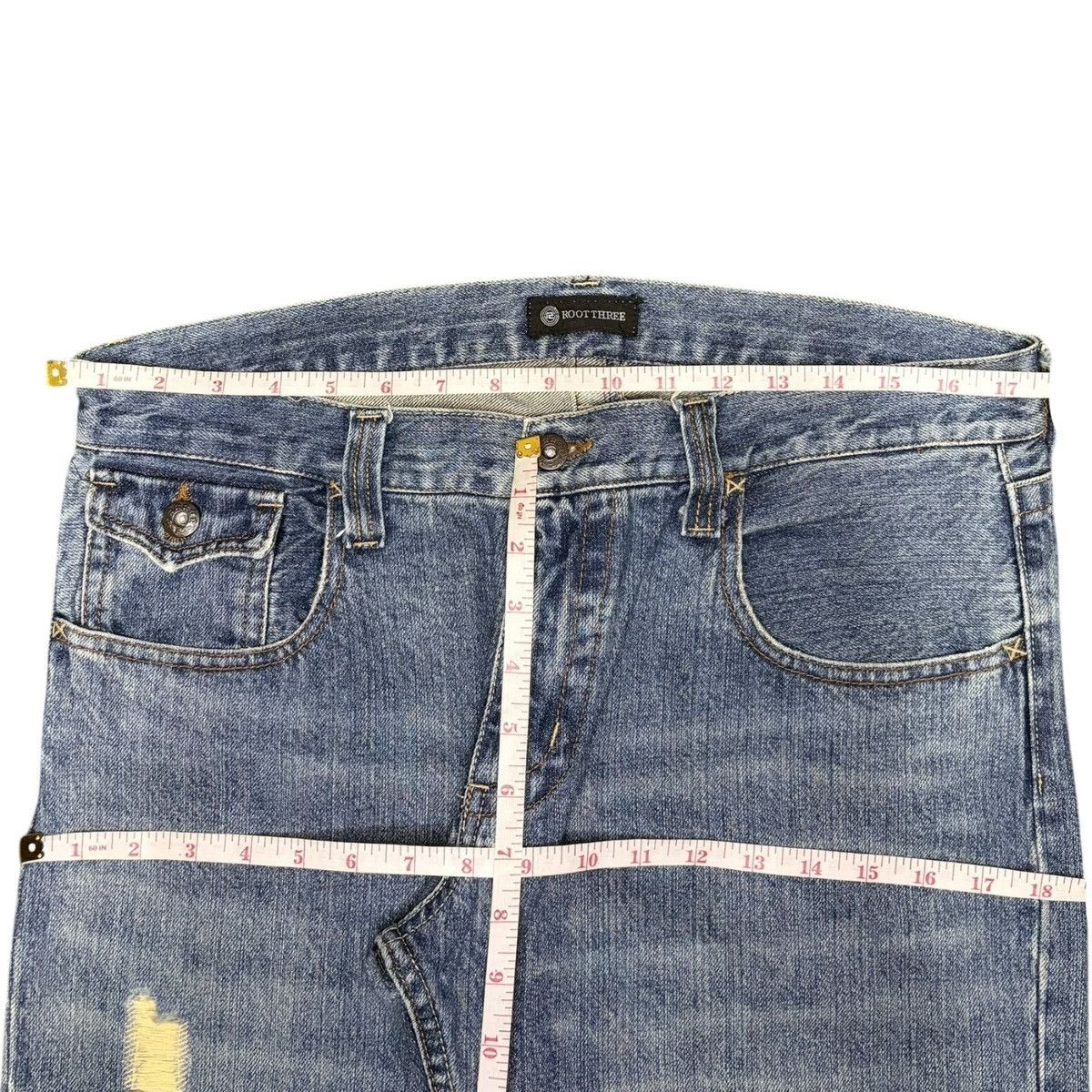 Edwin Vintage Japanese Brand Faded Wash Distress Loose Jeans Size US 35 - 6 Thumbnail
