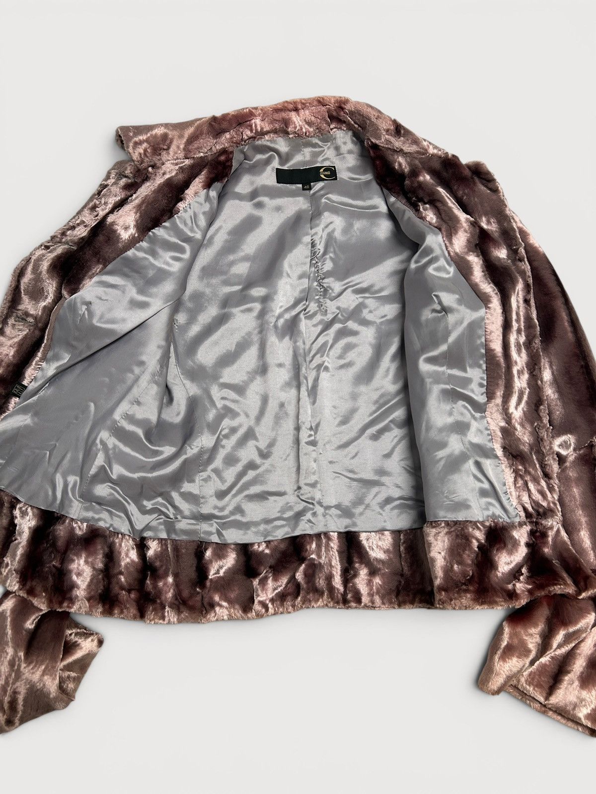Just Cavalli AW2004 Faux Fur Patchwork Jacket Size US S / EU 44-46 / 1 - 5 Thumbnail