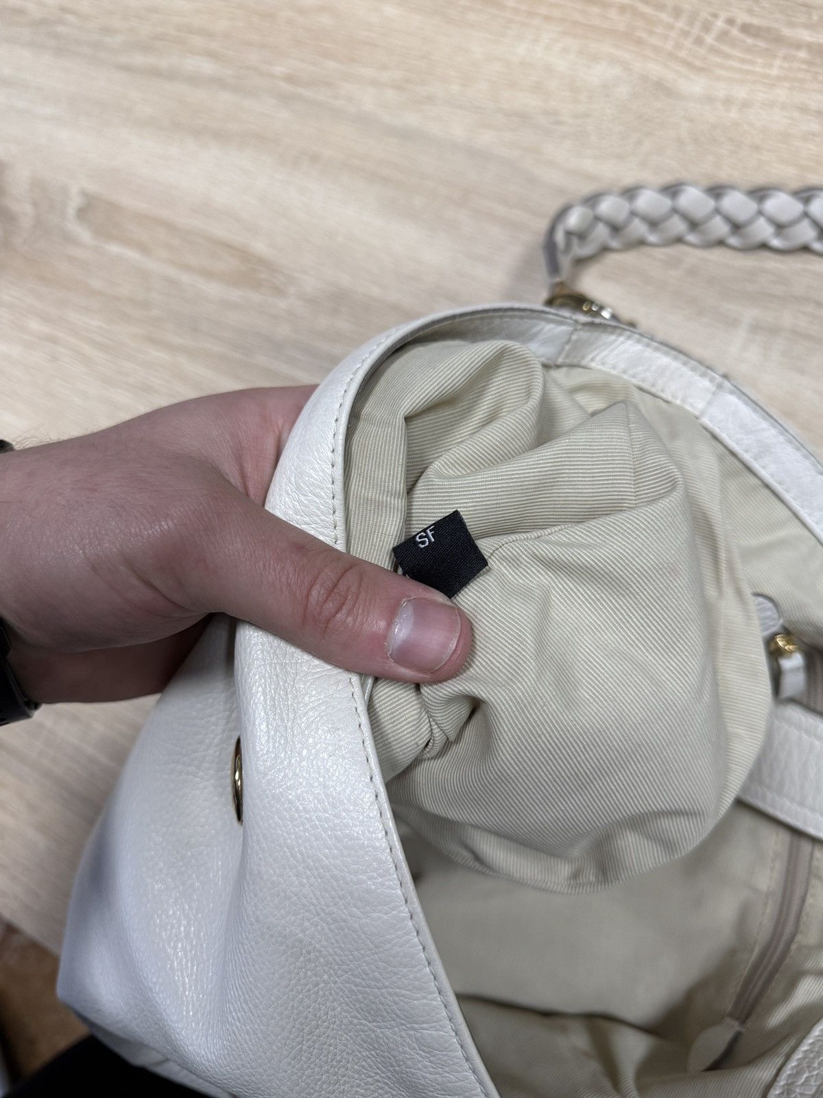 Mulberry 🇬🇧 Mulberry Daria Hobo White Leather Shoulder Bag Tree Logo Size ONE SIZE - 10 Thumbnail