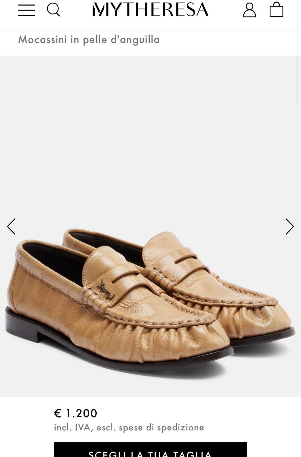 Yves Saint Laurent Saint laurent moccasins eel leather Size US 10 / EU 43 - 2 Thumbnail