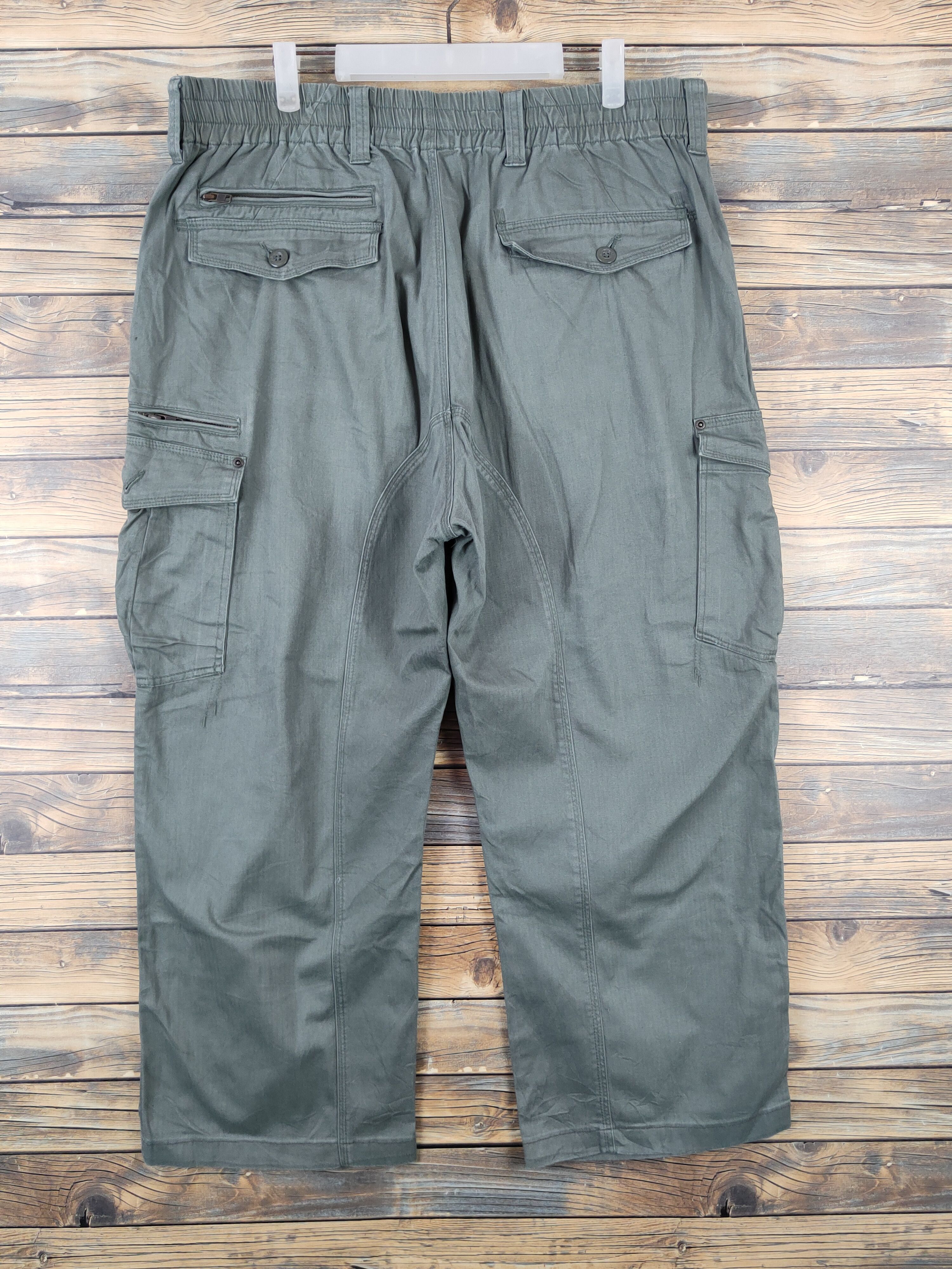 Japanese Brand Road Runner Green Multipocket Tactical Cargo Pants #W1029 Size US 36 / EU 52 - 7 Thumbnail