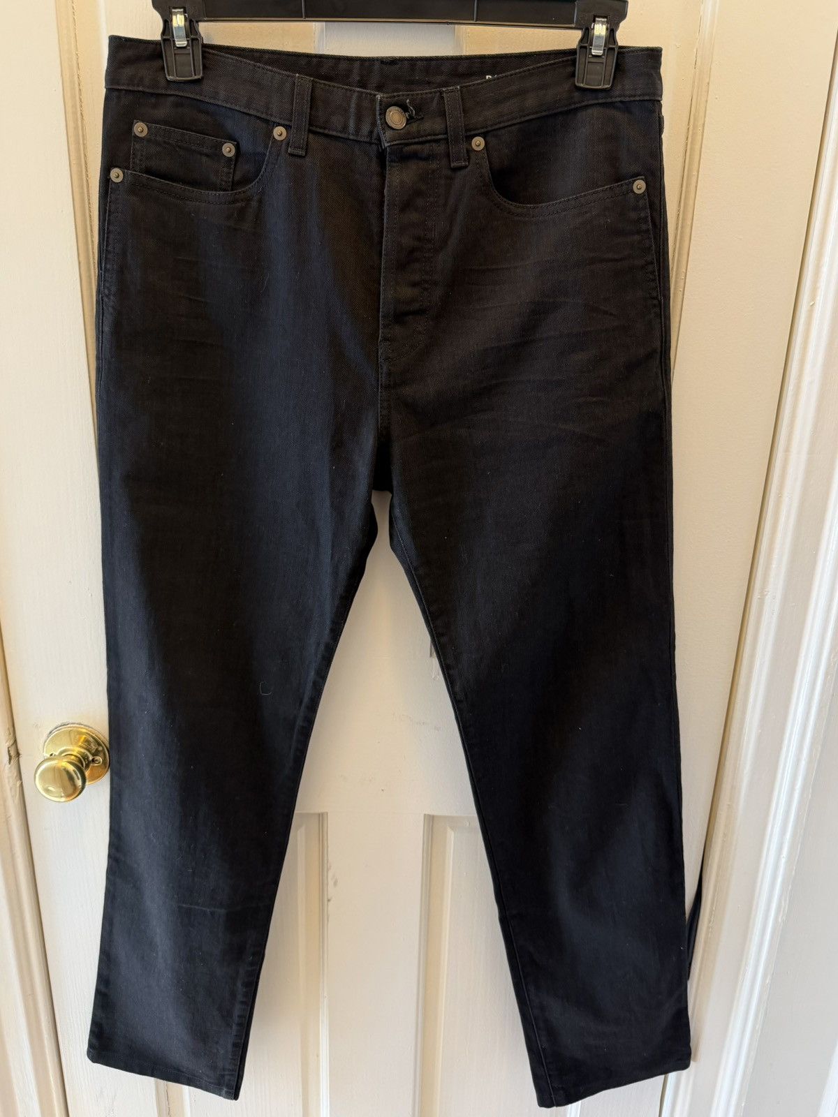 Saint Laurent Paris NWOT $710 2017 D14 Black Slim Denim Size US 32 / EU 48 - 1 Thumbnail