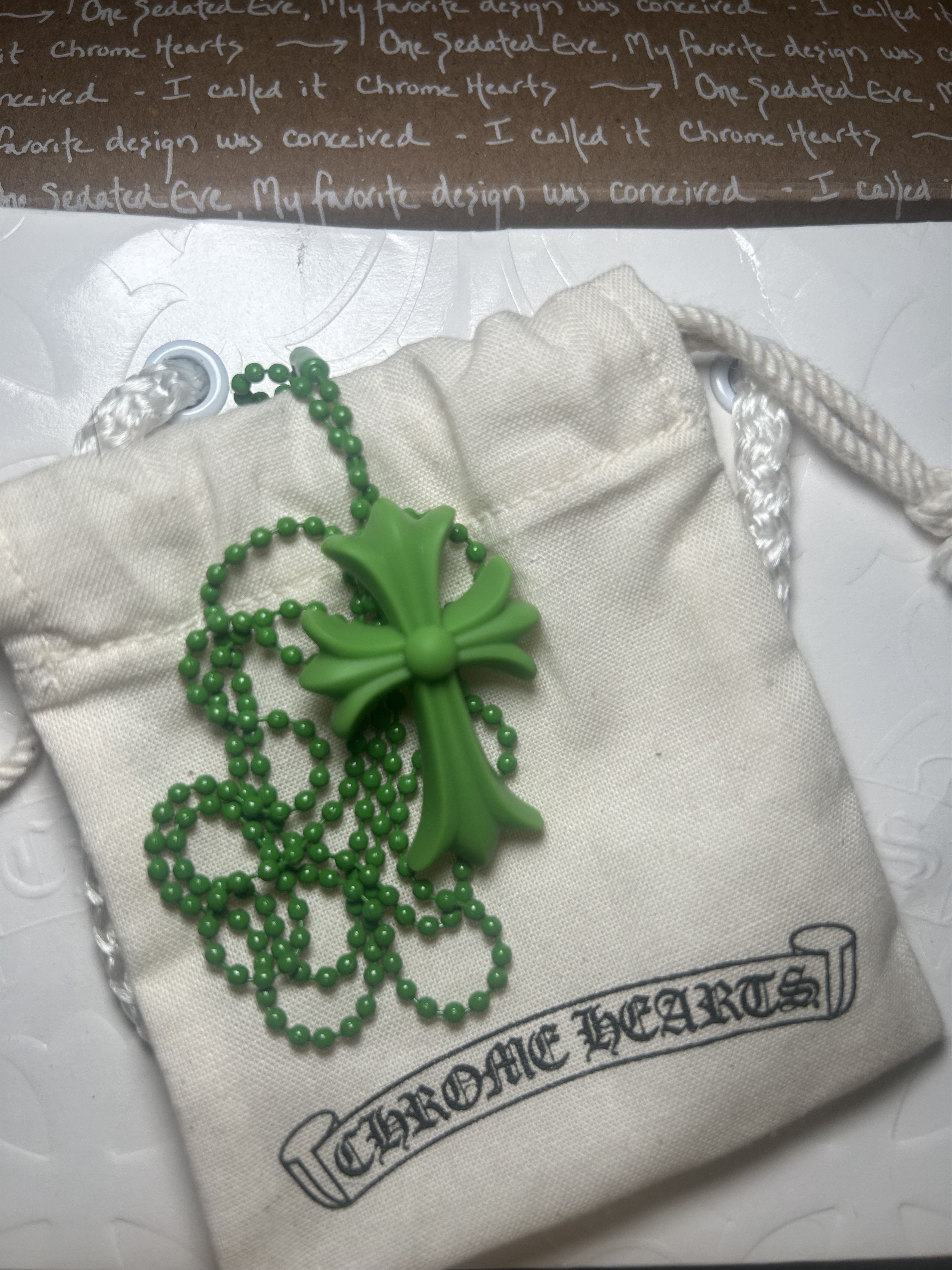 Chrome Hearts RARE! Chrome Hearts Silichrome Silicone Green Pendant Size ONE SIZE - 1 Thumbnail