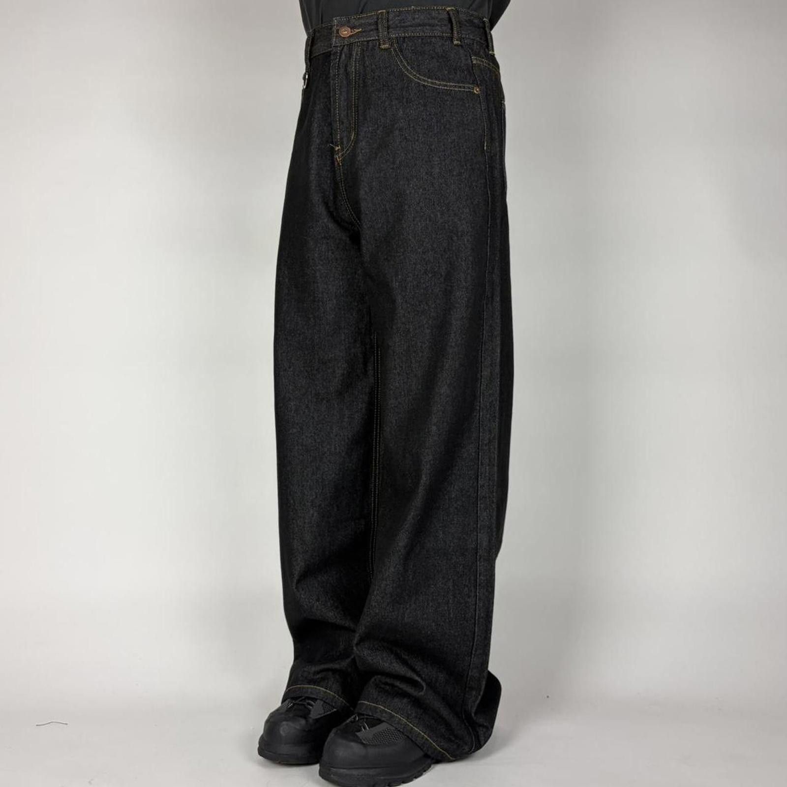 Other Dark Denim Wide Leg Jeans Size US 30 / EU 46 - 2 Thumbnail
