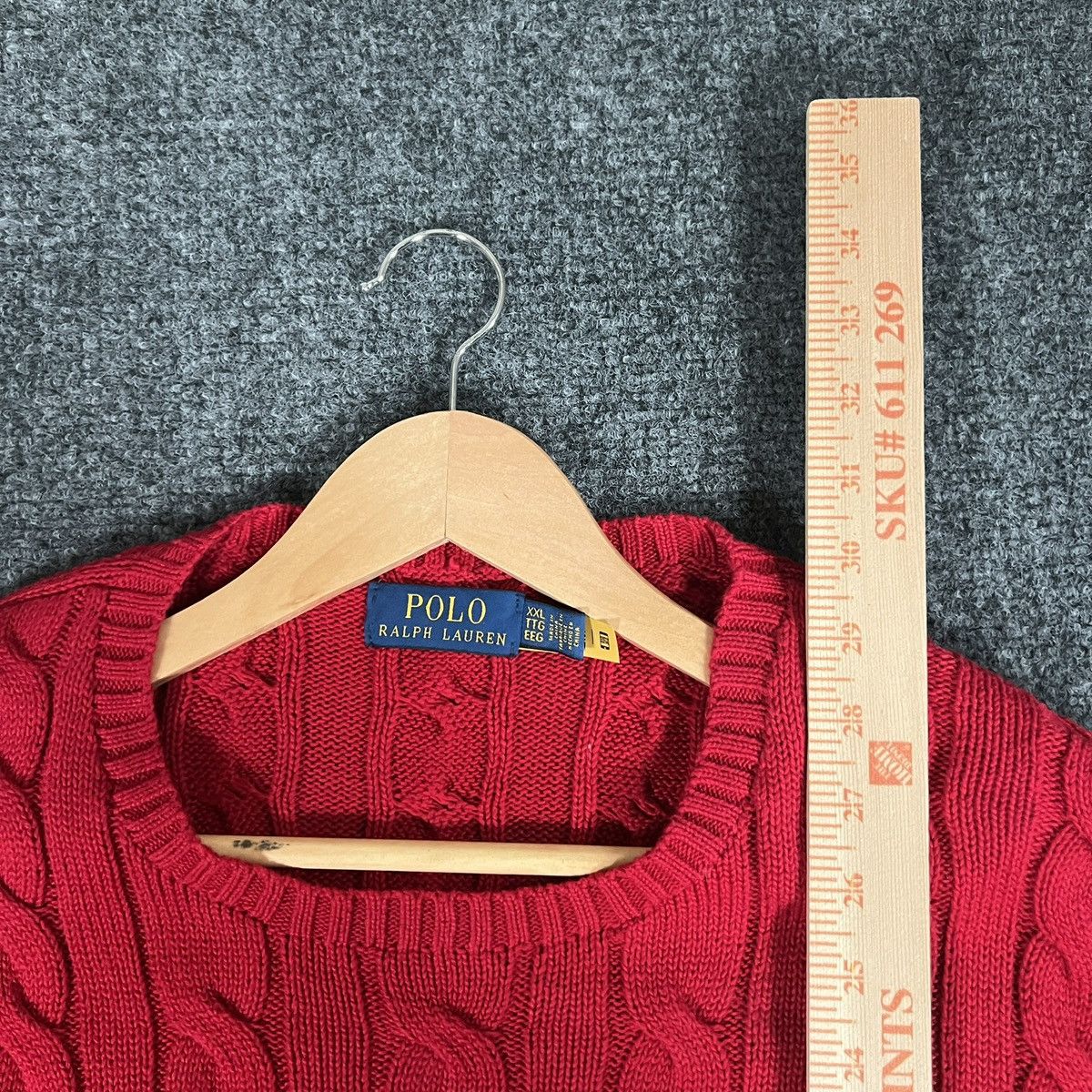 Polo Ralph Lauren Polo Ralph Lauren Cable Knit Sweater Size US XXL / EU 58 / 5 - 7 Thumbnail
