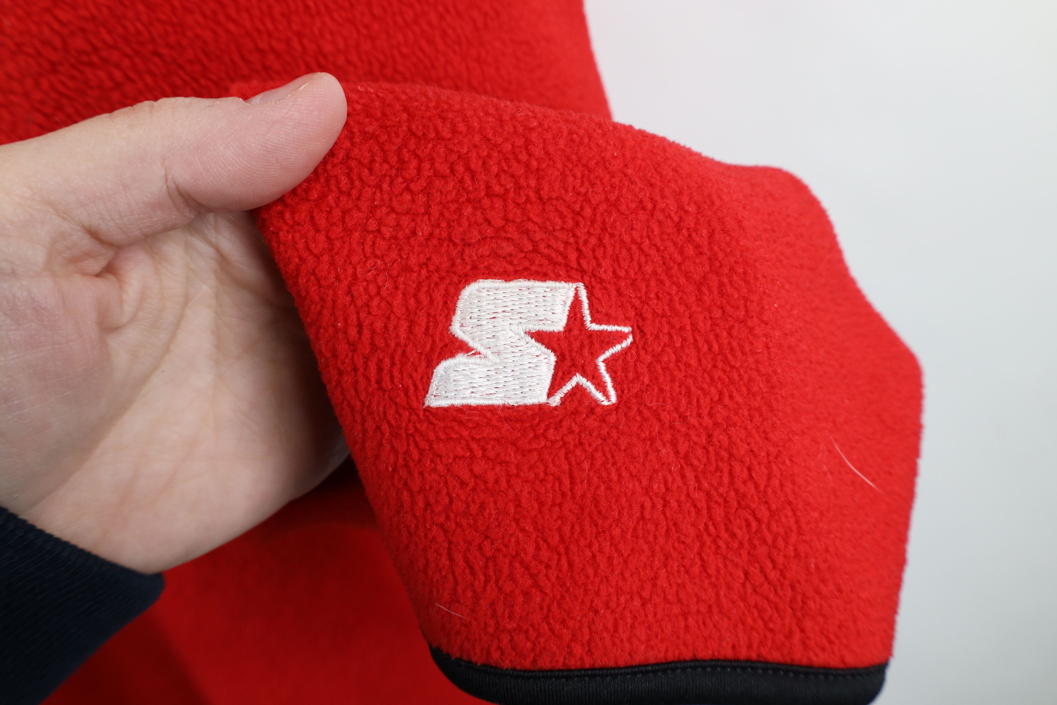 Starter × Vintage Vintage 90s Starter Ohio State University Fleece Sweater Red Size US XL / EU 56 / 4 - 4 Thumbnail