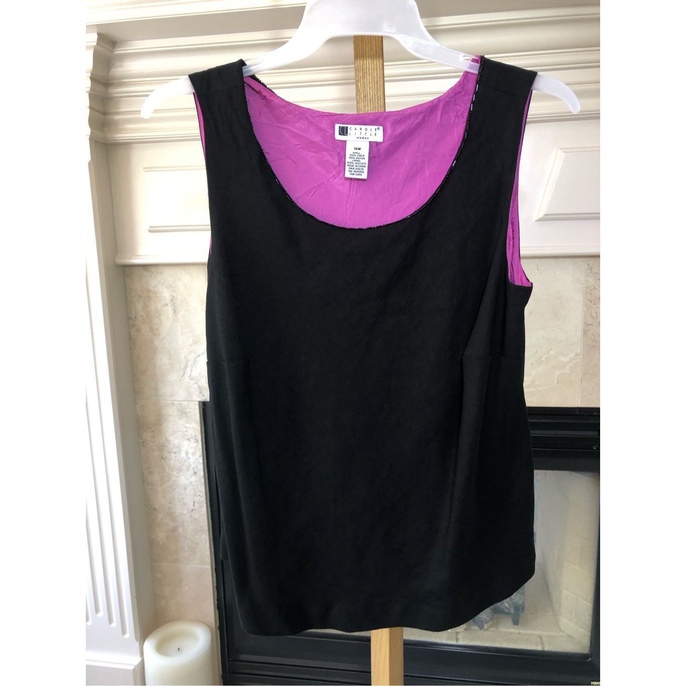 Other Carole Little Women’s Black with Pink Lining and Beaded Neck Size XXL / US 16-18 / IT 52-54 - 1 Thumbnail