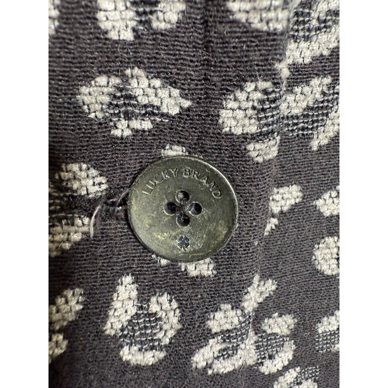 Lucky Brand Lucky Brand Leopard Long Jacket Blazer Womens XS Black Grey Size XS / US 0-2 / IT 36-38 - 3 Thumbnail