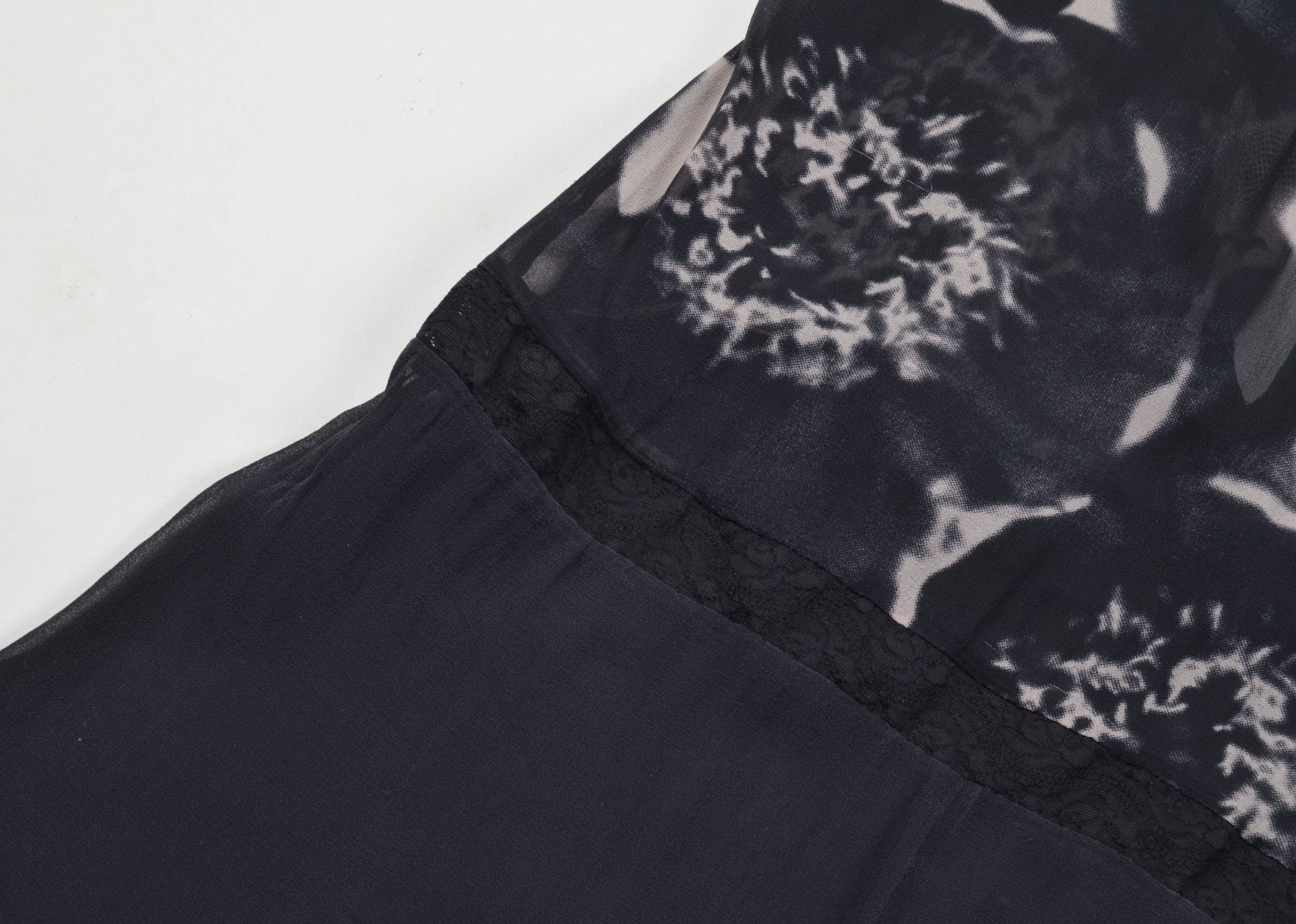 Karl Lagerfeld Karl Lagerfeld for H&M Silk Sheer Cami Coquette Dress Size XL / US 12-14 / IT 48-50 - 6 Thumbnail