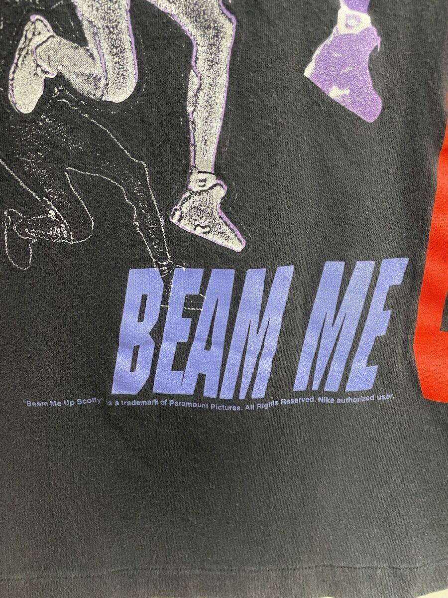 Jordan Brand Vintage Nike Michael Jordan ScottieBeamMeUp Black Shirt Size US XL / EU 56 / 4 - 2 Thumbnail
