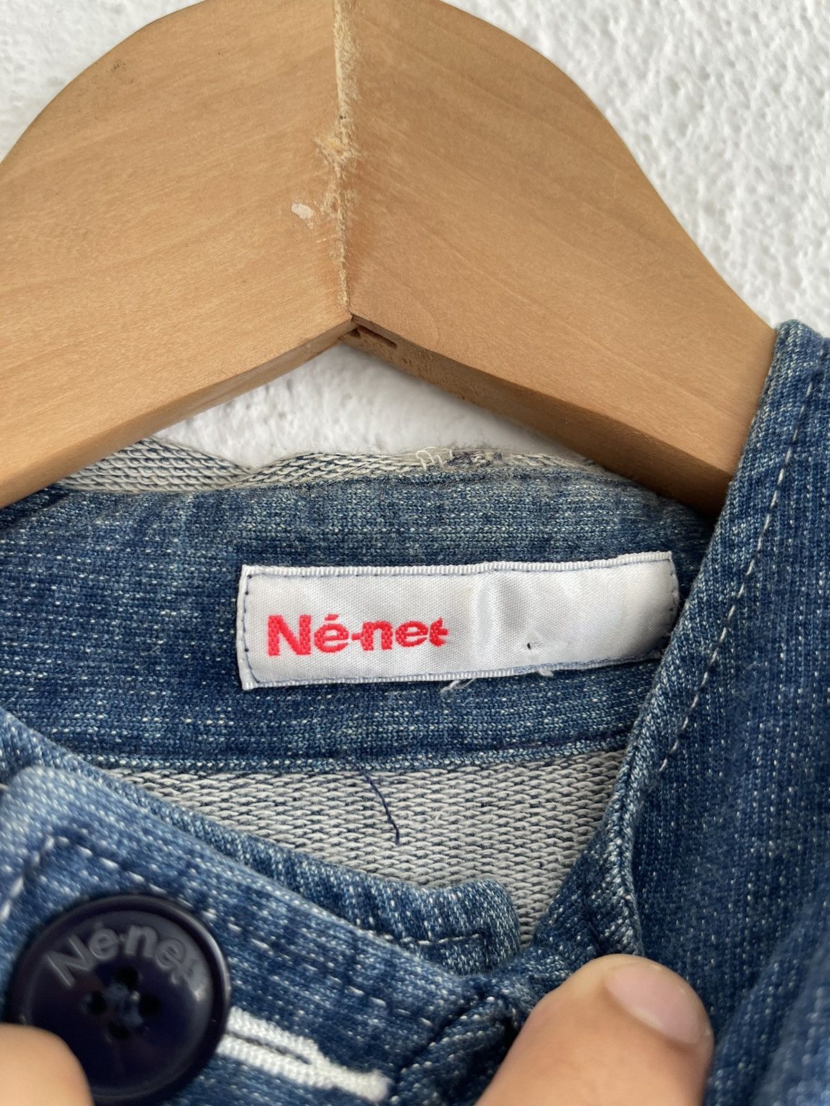 Issey Miyake × Japanese Brand × Ne-Net Ne Net Button Up Indigo Hooded Size US M / EU 48-50 / 2 - 3 Thumbnail
