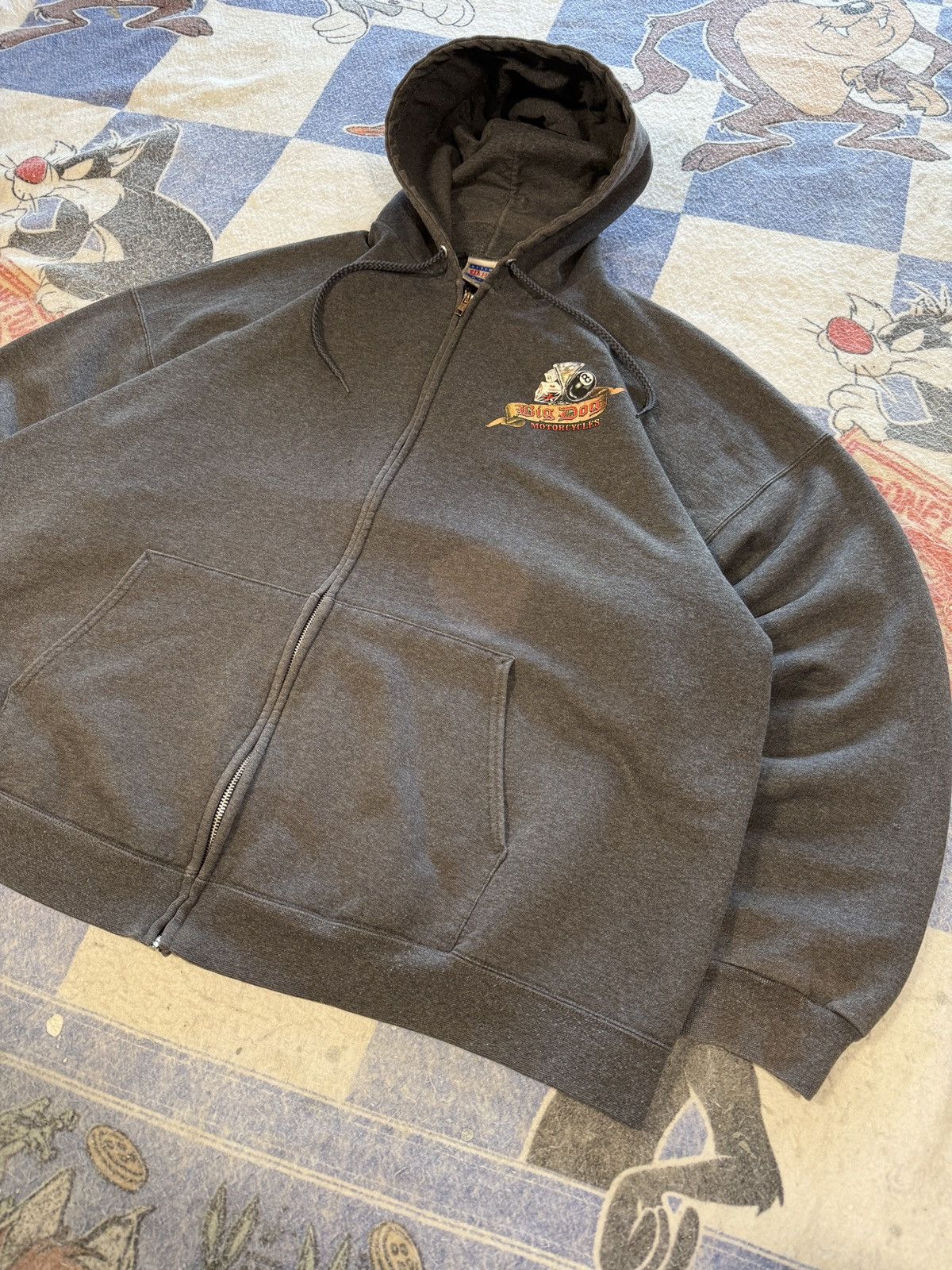 Big Dogs Vintage big dog motorcycles zip up sweatshirt Size US XXL / EU 58 / 5 - 2 Thumbnail