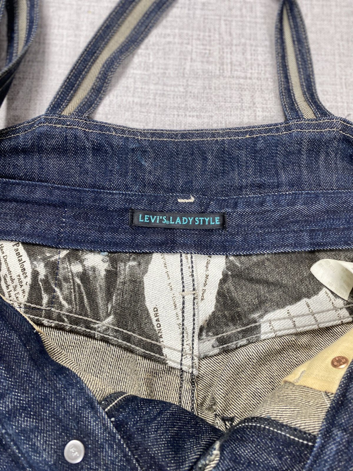 Levi's Levis Lady Ttyle Suspenders Shorts Pant Size 25" / US 0 / IT 36 - 6 Thumbnail
