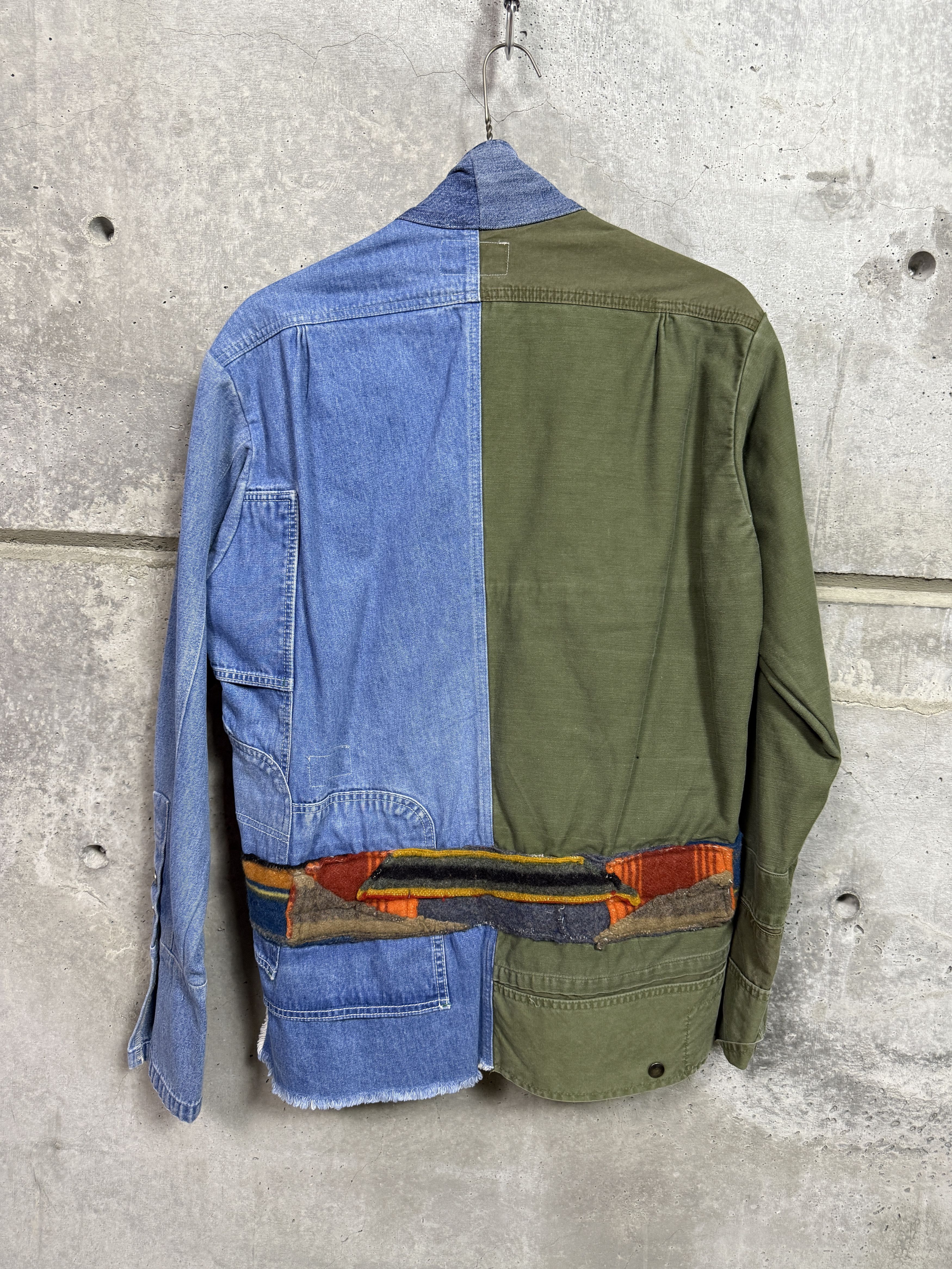 Greg Lauren $1800 Greg Lauren Denim Baker Kimono Patchwork GL1 Size US L / EU 52-54 / 3 - 7 Thumbnail