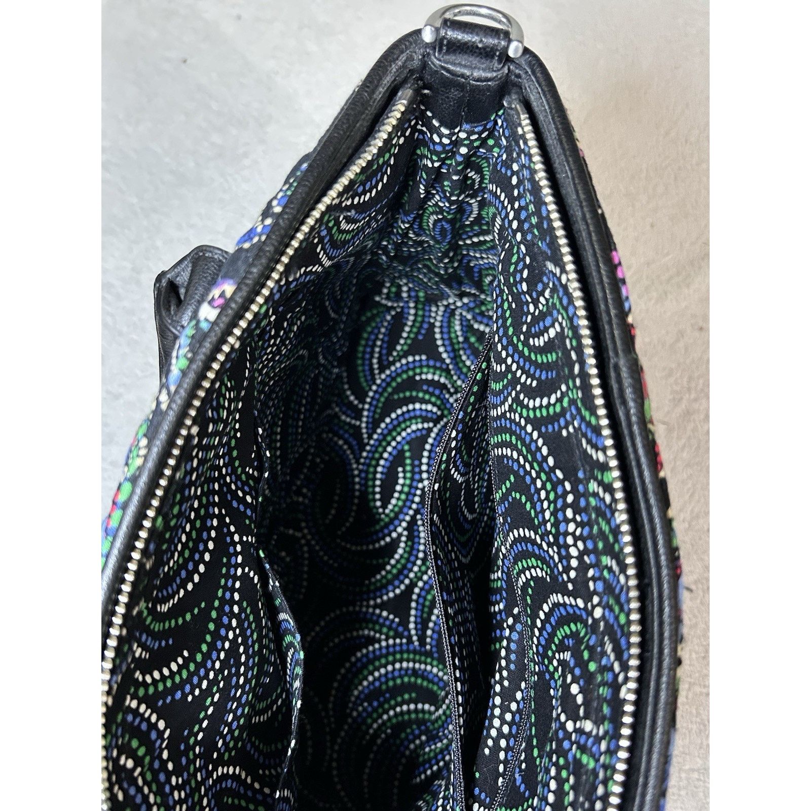 Vera Bradley Vera Bradley Kiev Paisley Convert Purse Tote Leather Trim Size ONE SIZE - 6 Thumbnail