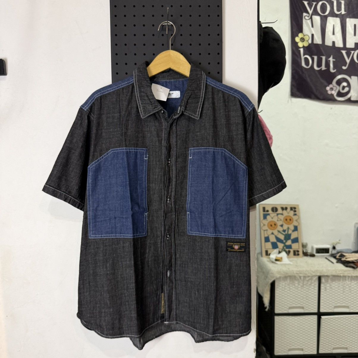 Japanese Brand Monoflow pocket shirt chambray Size US L / EU 52-54 / 3 - 1 Thumbnail