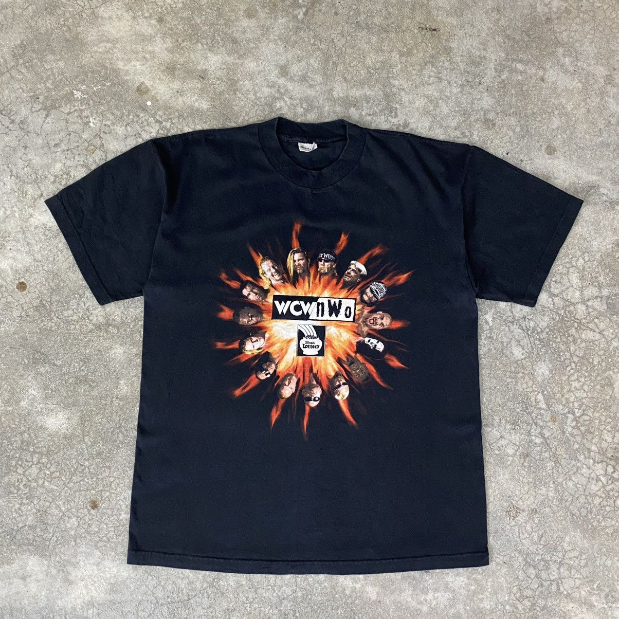 Vintage Vintage 1990’s WCW nWO Wrestlers Explotion Wresting Tee Size US XL / EU 56 / 4 - 1 Thumbnail
