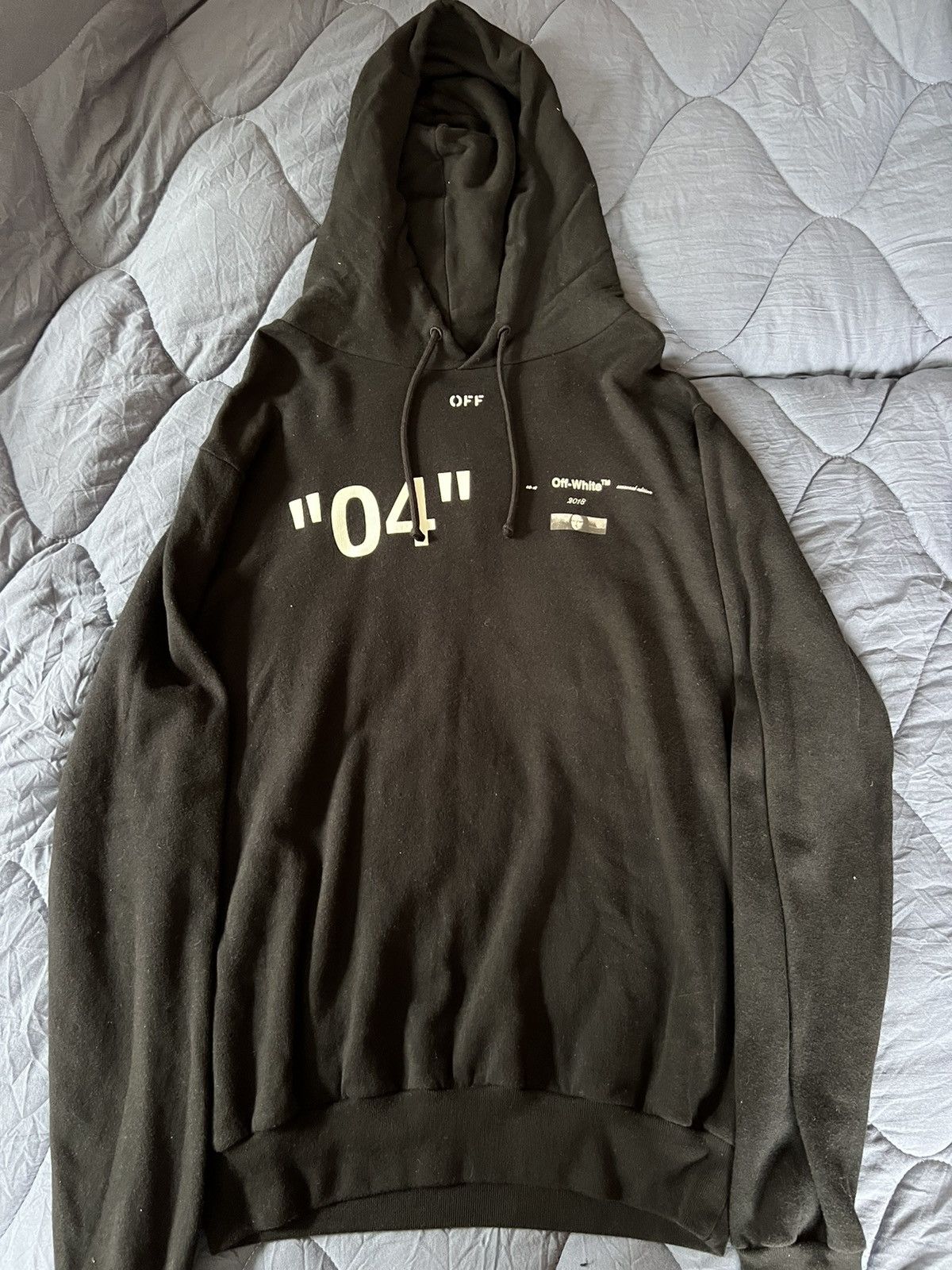 Off White Off White 04 Black Seasonal Edition Mona Lisa Hoodie Grailed