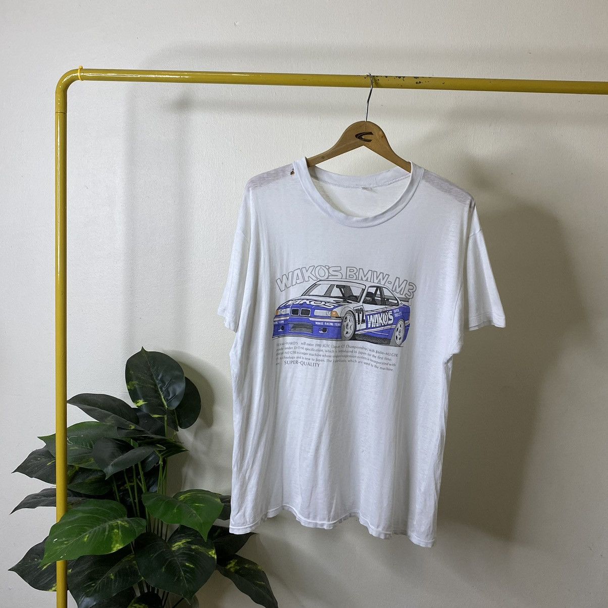 BMW 1995 Team Wako's BMW M3 GTR Japan GT Championship Racing Tee Size US L / EU 52-54 / 3 - 1 Thumbnail