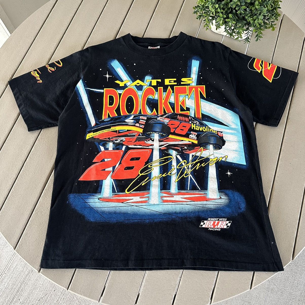 NASCAR × Vintage 90s Ernie Irvan Yates Rocket Nascar Space Racing AOP Tee Size US XXL / EU 58 / 5 - 2 Thumbnail