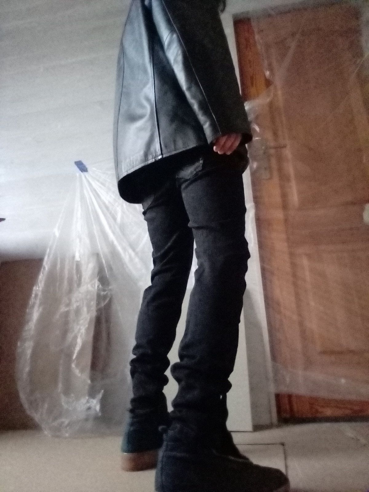 Dirk Bikkembergs Leather Waist Pants BIKK Premium Denim Skinny Fit goth Size US 29 - 6 Thumbnail