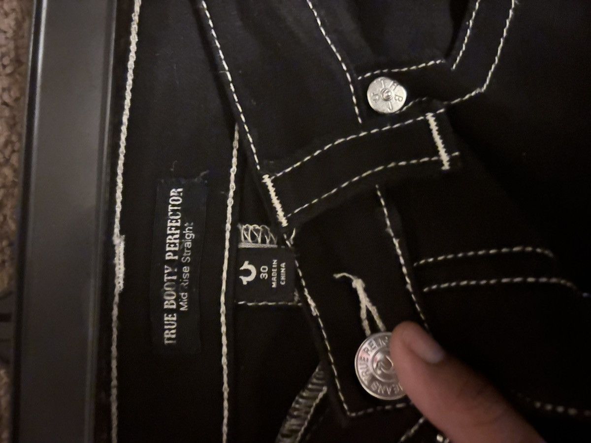 True Religion Black Bootcut Jeans Size 30" / US 8 / IT 44 - 3 Thumbnail