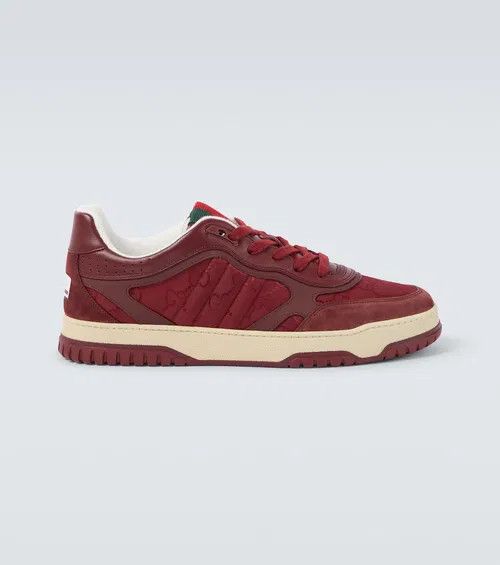 Gucci o1loc1c0426 831661 Men's Gucci Re-Web Sneakers in Burgundy Size US 7.5 / EU 40-41 - 1 Thumbnail
