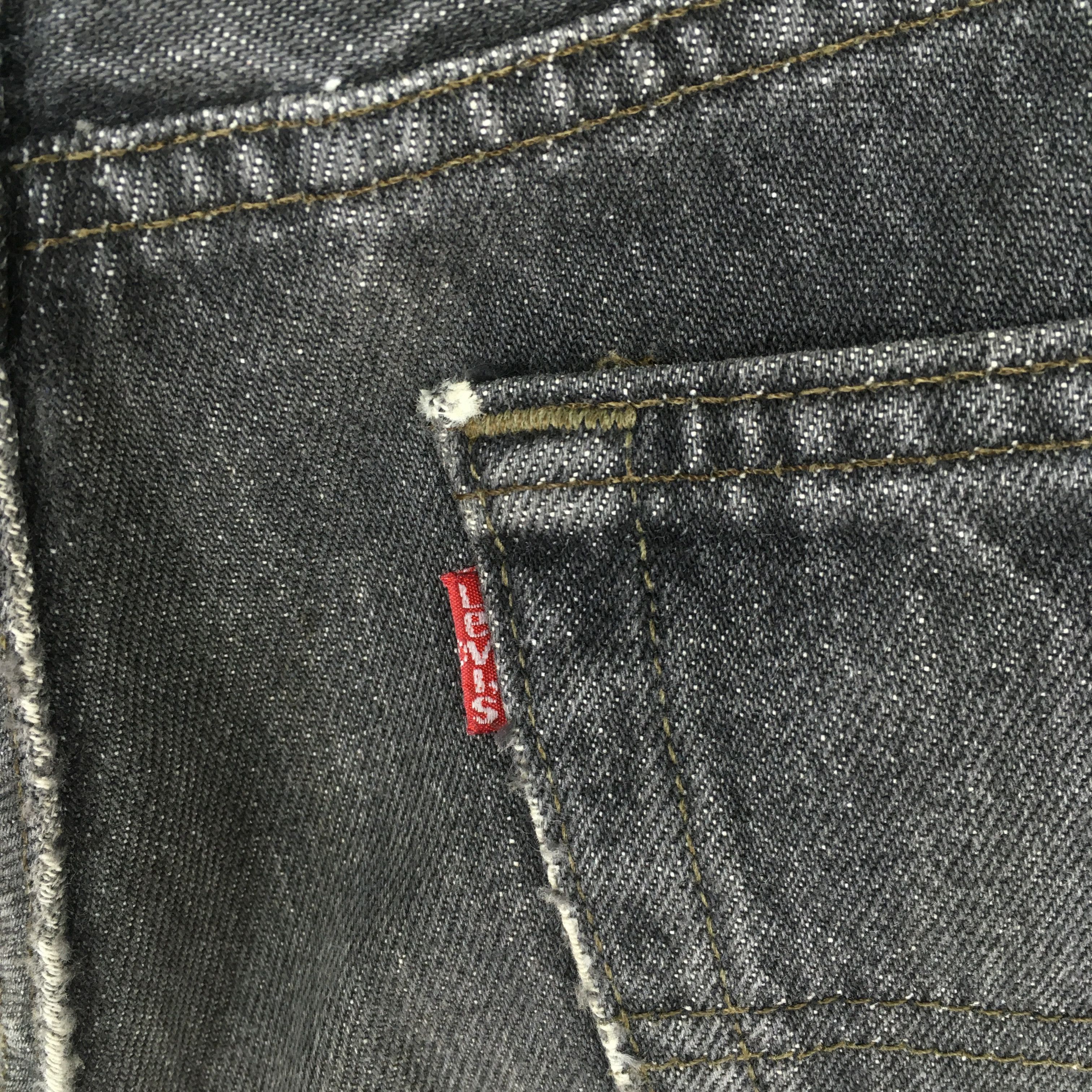 Levi's Size 29x30 Vintage 90s Levi's 501 Faded Black Jeans S277 Size US 29 - 11 Thumbnail
