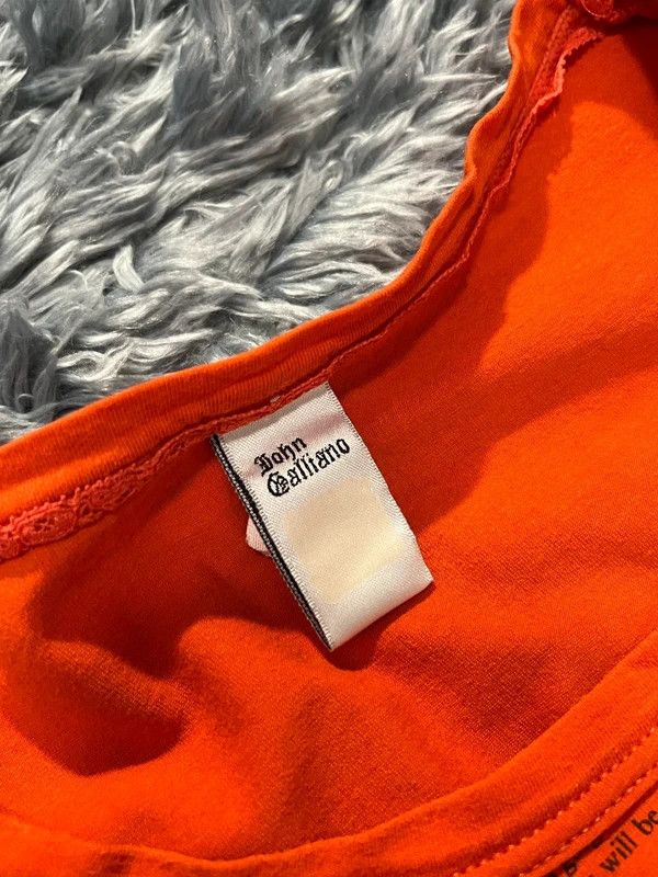 John Galliano John Galliano Gazette Orange T-shirt Size US M / EU 48-50 / 2 - 9 Thumbnail