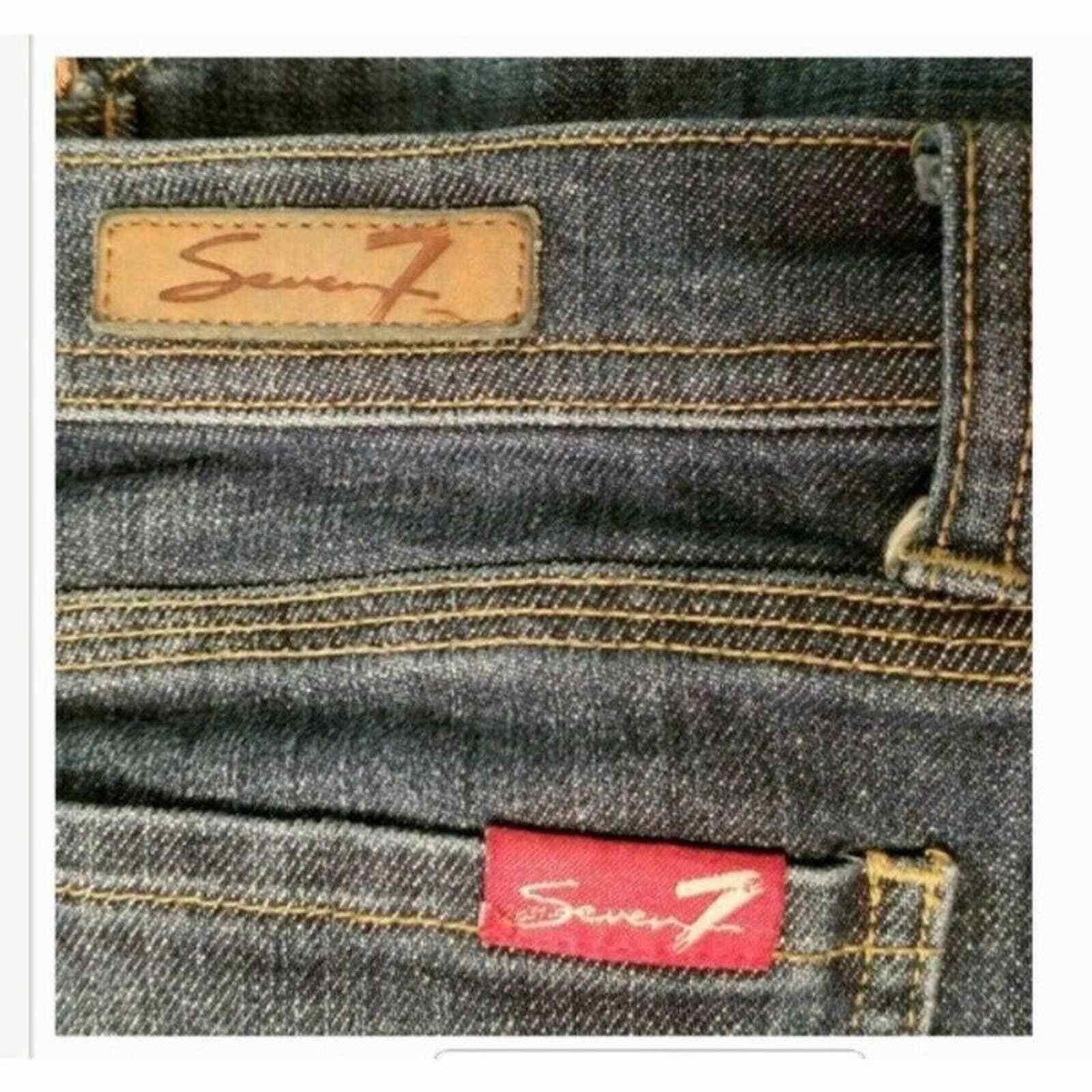 Seven 7 Seven 7 8 Jean Capris 29 Blue Roll Up Denim Pants Slacks Size ONE SIZE - 7 Thumbnail