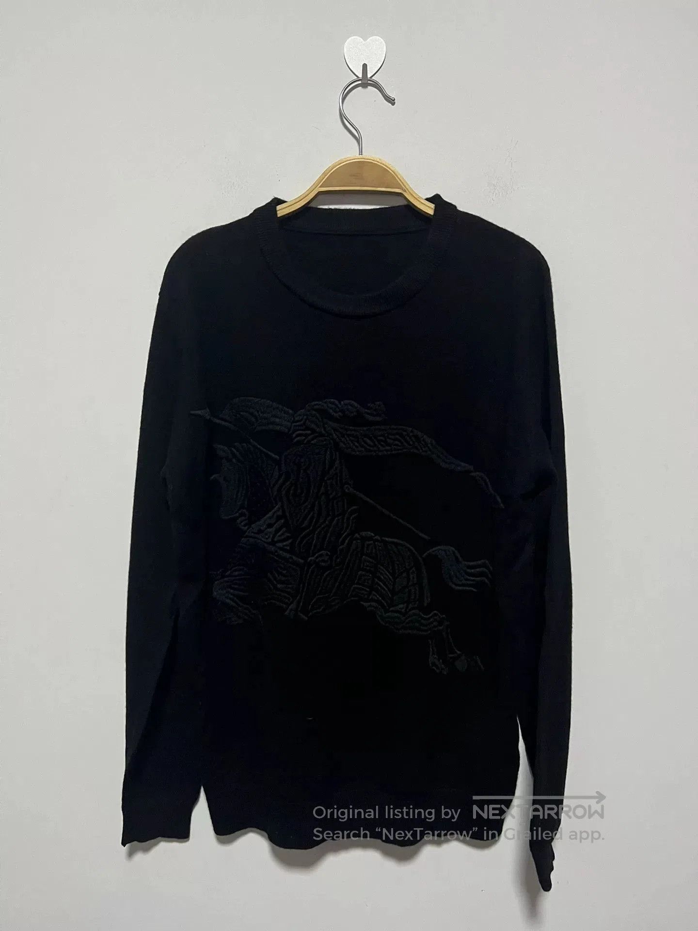 Burberry Burberry Men's Sweater with Embroidery. Size US M / EU 48-50 / 2 - 1 Thumbnail