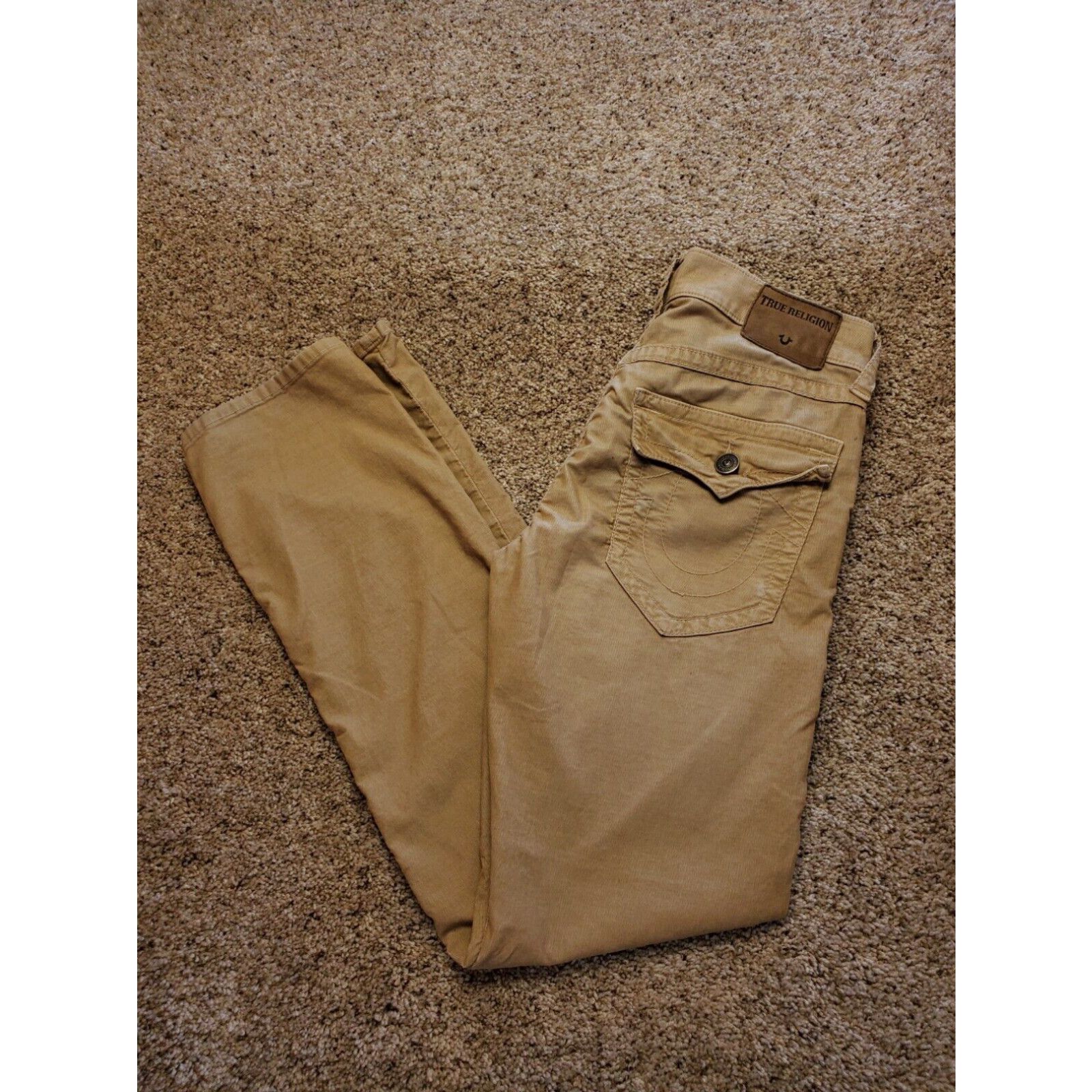 True Religion True Religion Ricky Jeans 30 Mens Brown Corduroy Flap ...