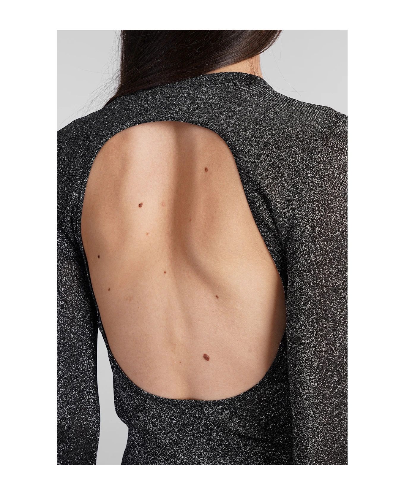 Balenciaga o1s1rm0326 Open Back Top in Black Size S / US 4 / IT 40 - 5 Thumbnail