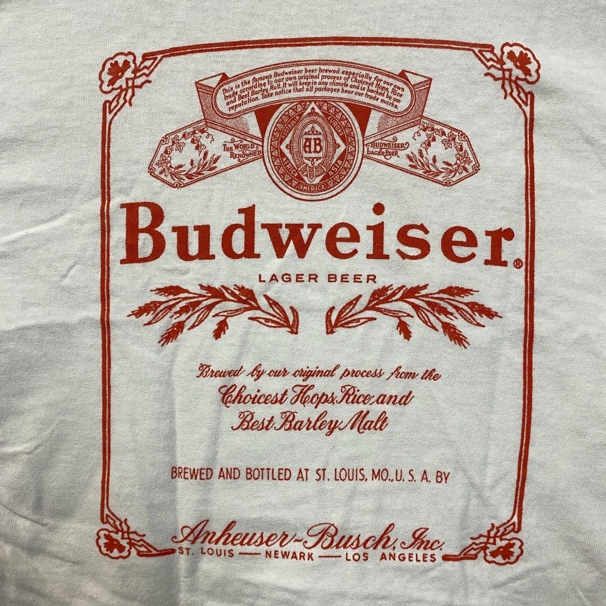 Budweiser World Renowned Budweiser King Of Beers Crop Top Promo T-Shir Size US M / EU 48-50 / 2 - 4 Thumbnail