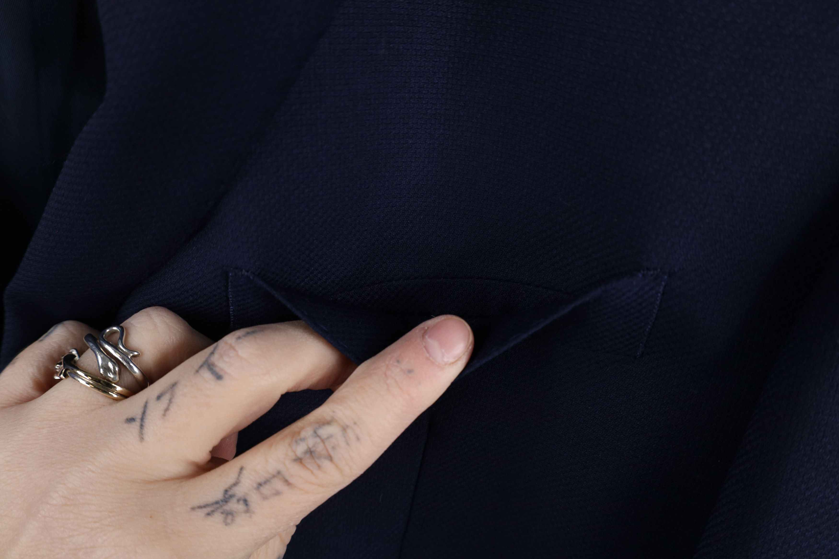 Ralph Lauren × Vintage Vintage Ralph Lauren Button Suit Coat Blazer Jacket Blue Size US L / EU 52-54 / 3 - 8 Thumbnail