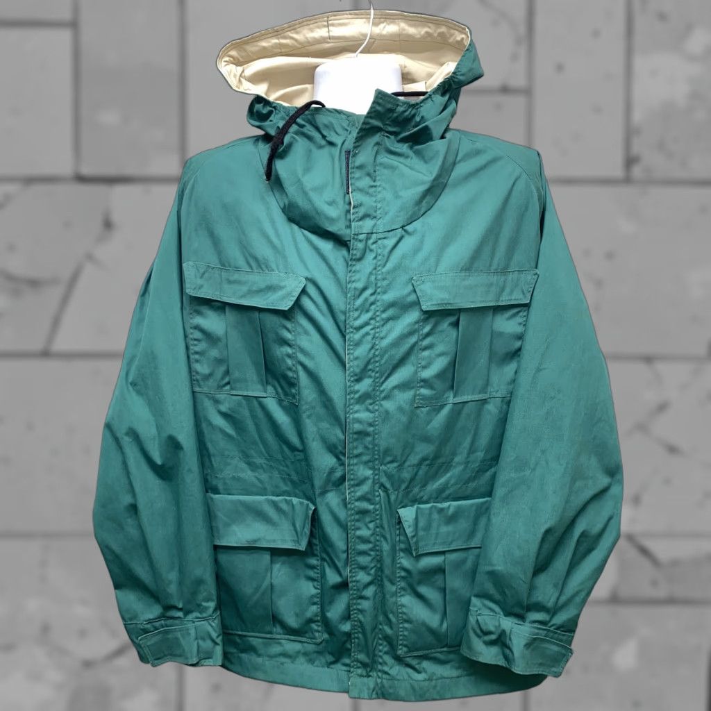 Altra Altra Mens Green Polyester/Cotton Full Zip Hooded Rain Jacket Size L Size US L / EU 52-54 / 3 - 1 Thumbnail