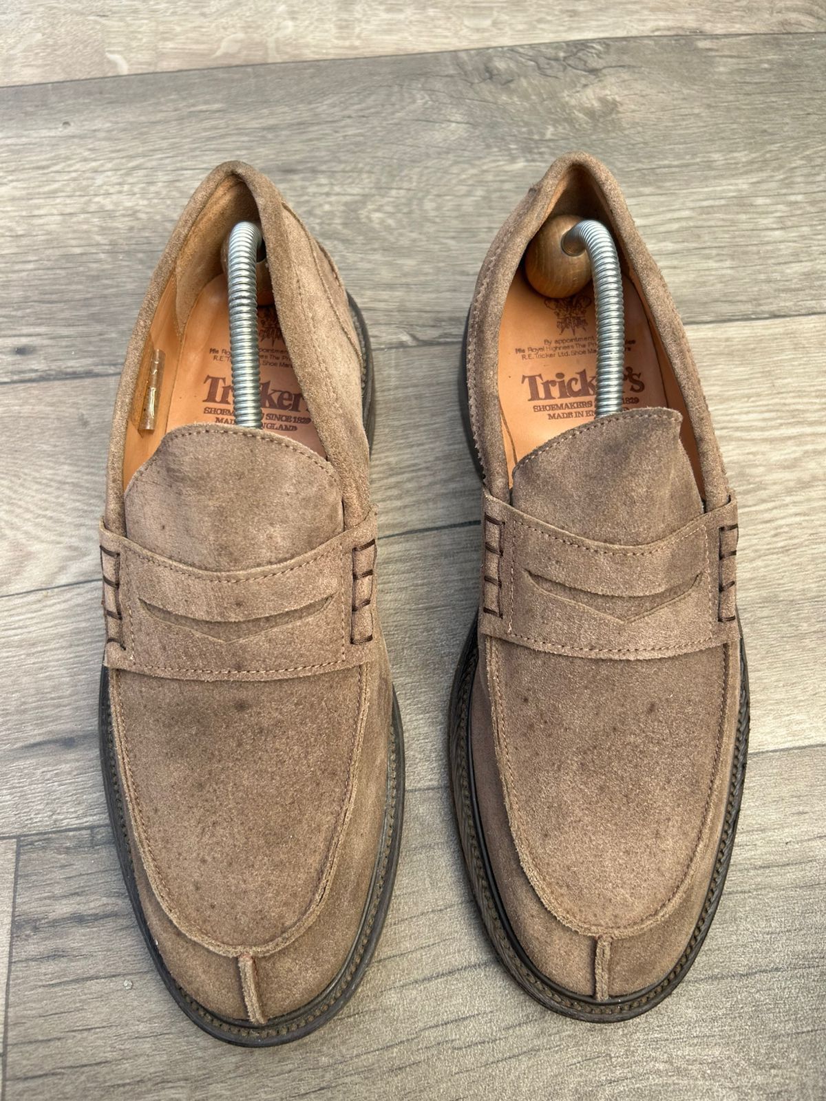 Tricker's Tricker's James Penny Suede Loafers Sz 8 UK Size US 9 / EU 42 - 1 Thumbnail