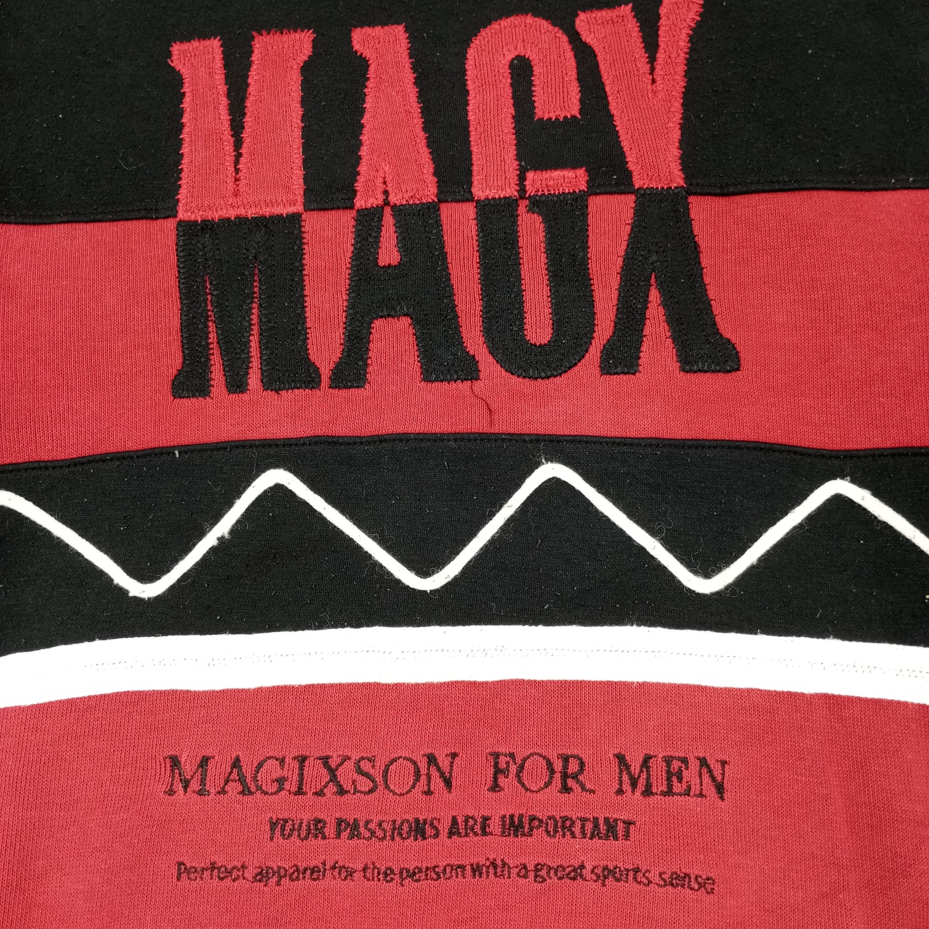 Vintage Magixson For Men Nice Design Sweatshirt c232n16 Size US M / EU 48-50 / 2 - 2 Thumbnail