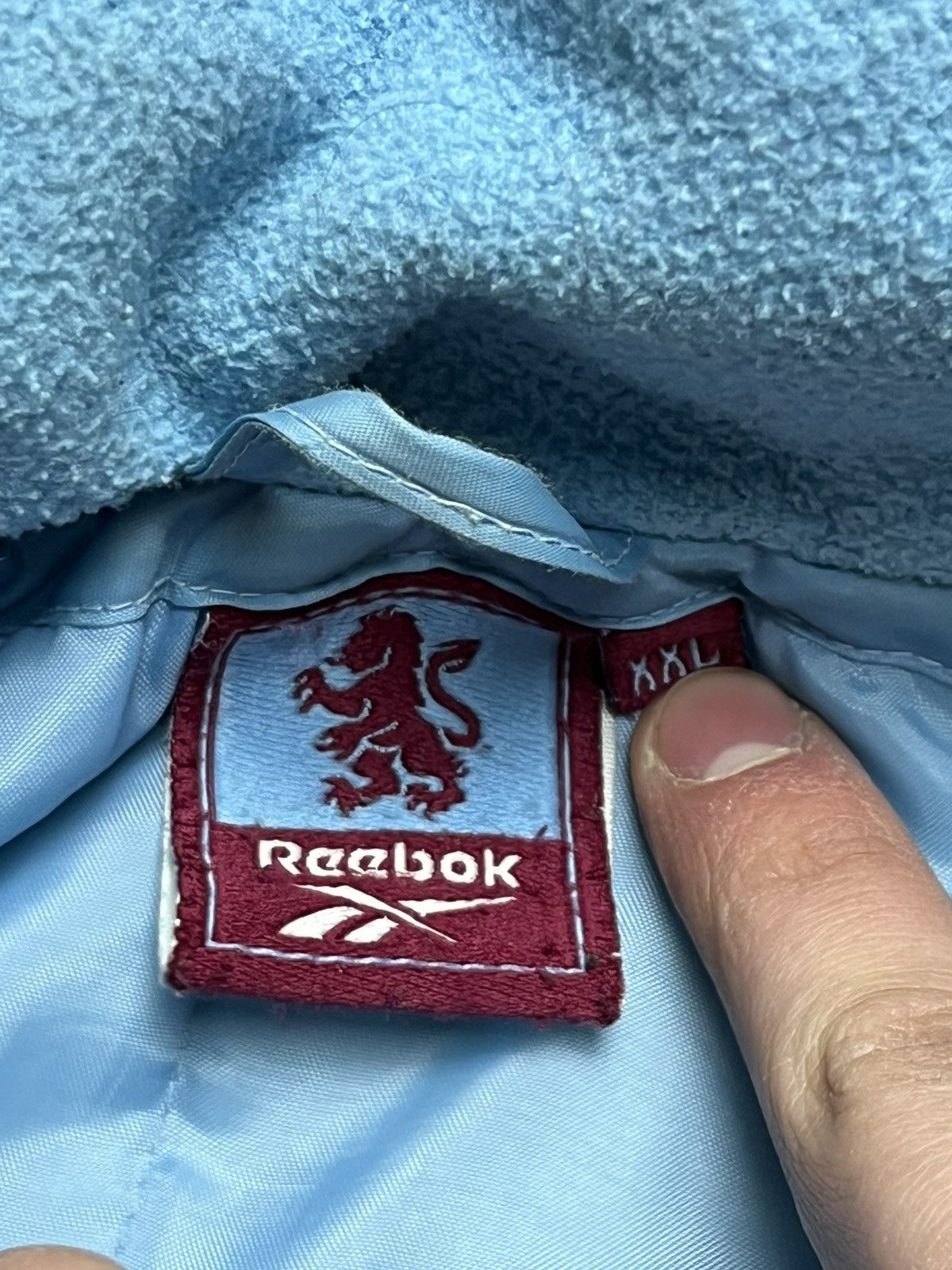 Reebok × Vintage ⚽️Aston Villa Coat Jacket 1998/99 Reebok 90s Football Soccer Size US XXL / EU 58 / 5 - 6 Thumbnail