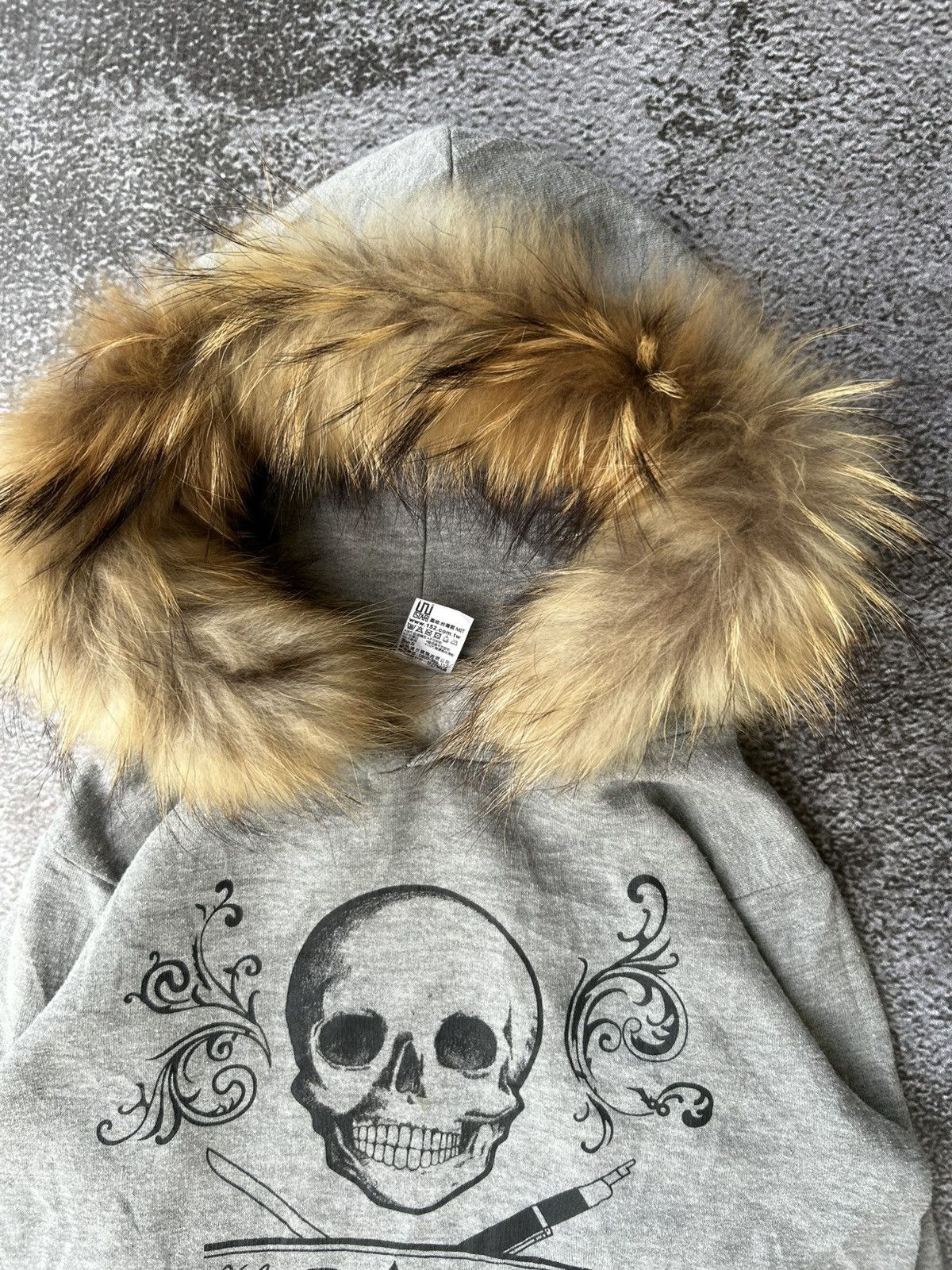 If Six Was Nine 💸BINDINGOFFER💸Honor Guard Skull Vkei Style Fur Hoodie Size US S / EU 44-46 / 1 - 4 Thumbnail