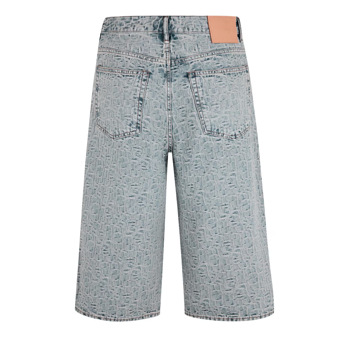 Acne Studios o1g2r1mq0825 Monogram Shorts in Blue/Beige Size US 34 / EU 50 - 3 Thumbnail